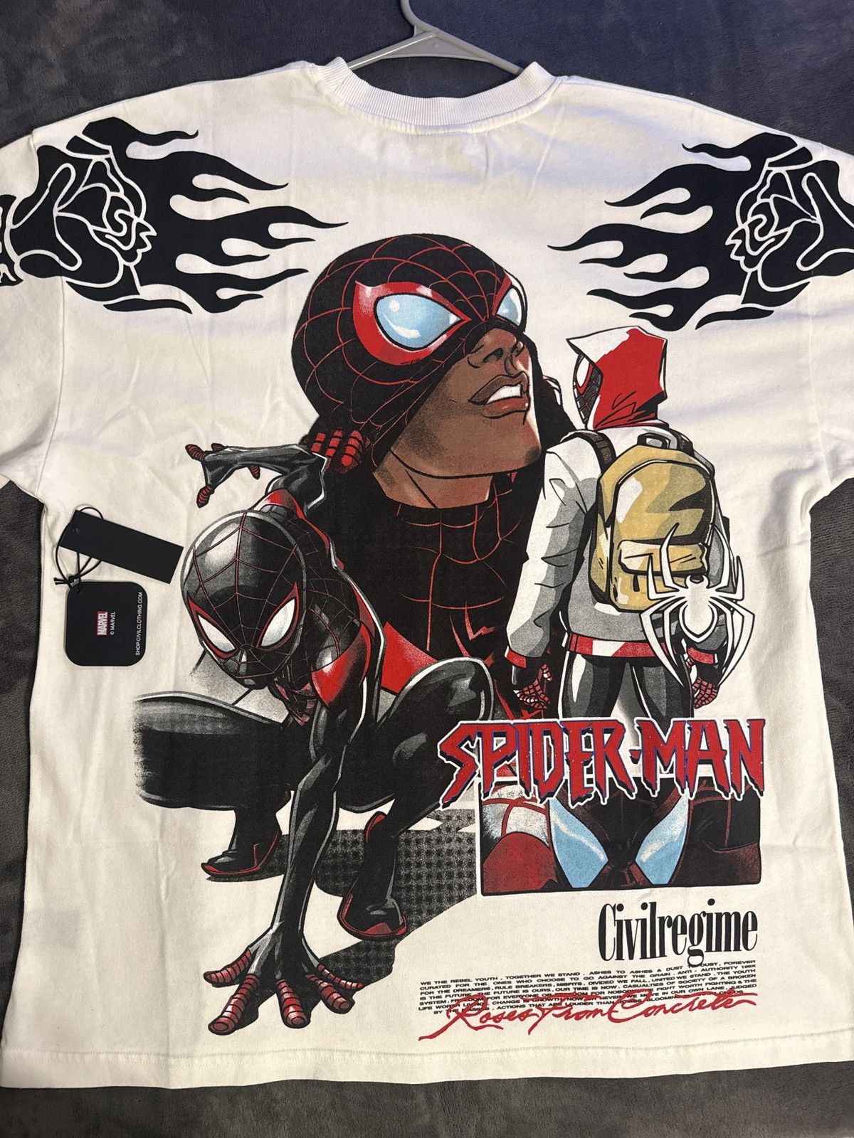 Civil Regime × Marvel Comics Civil Regime x Marvel Spiderman tee size LG Size US L / EU 52-54 / 3 - 2 Thumbnail