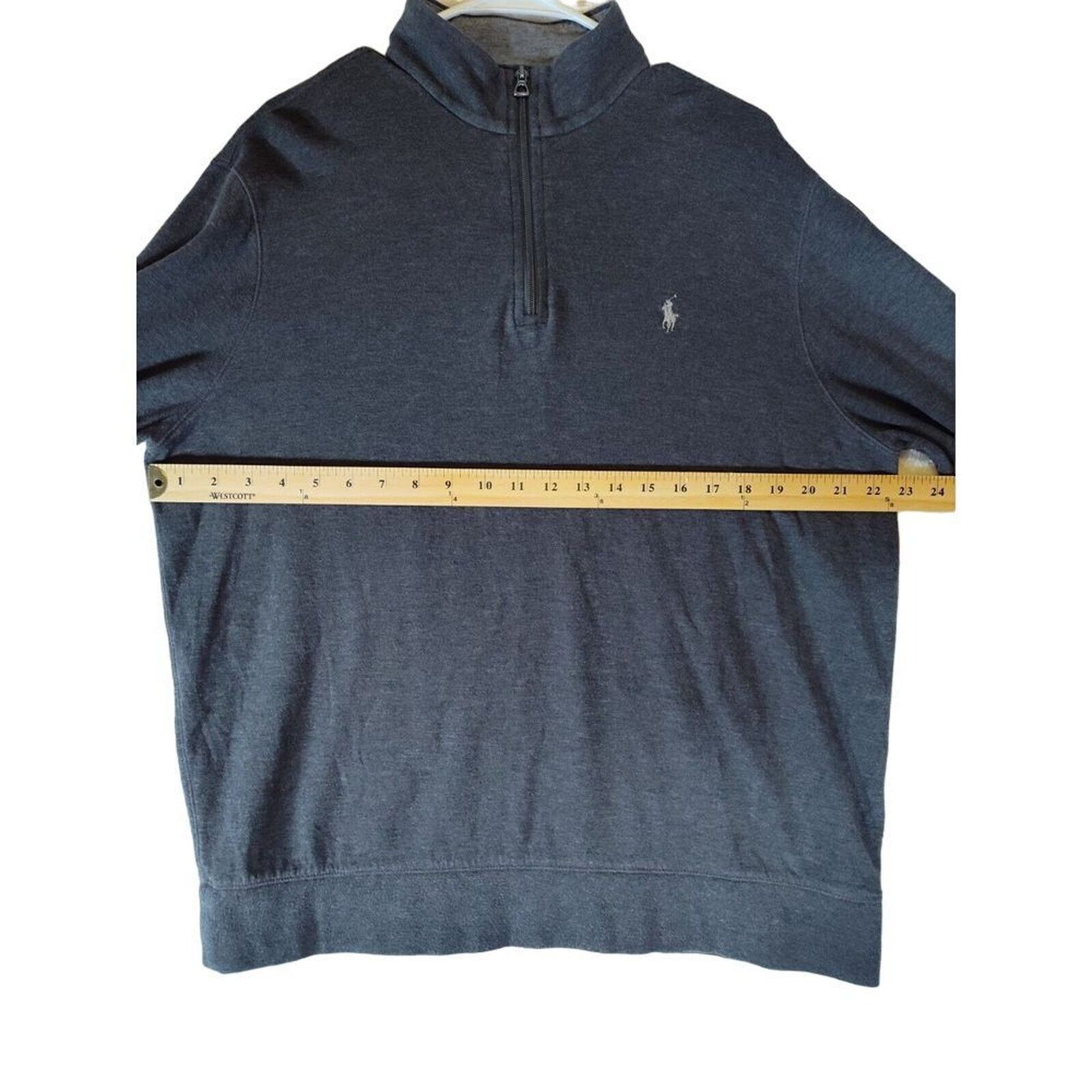 Polo Ralph Lauren Polo Ralph Lauren 1/4 Zip Sweater Men Large Grey Pullover Size US L / EU 52-54 / 3 - 6 Thumbnail