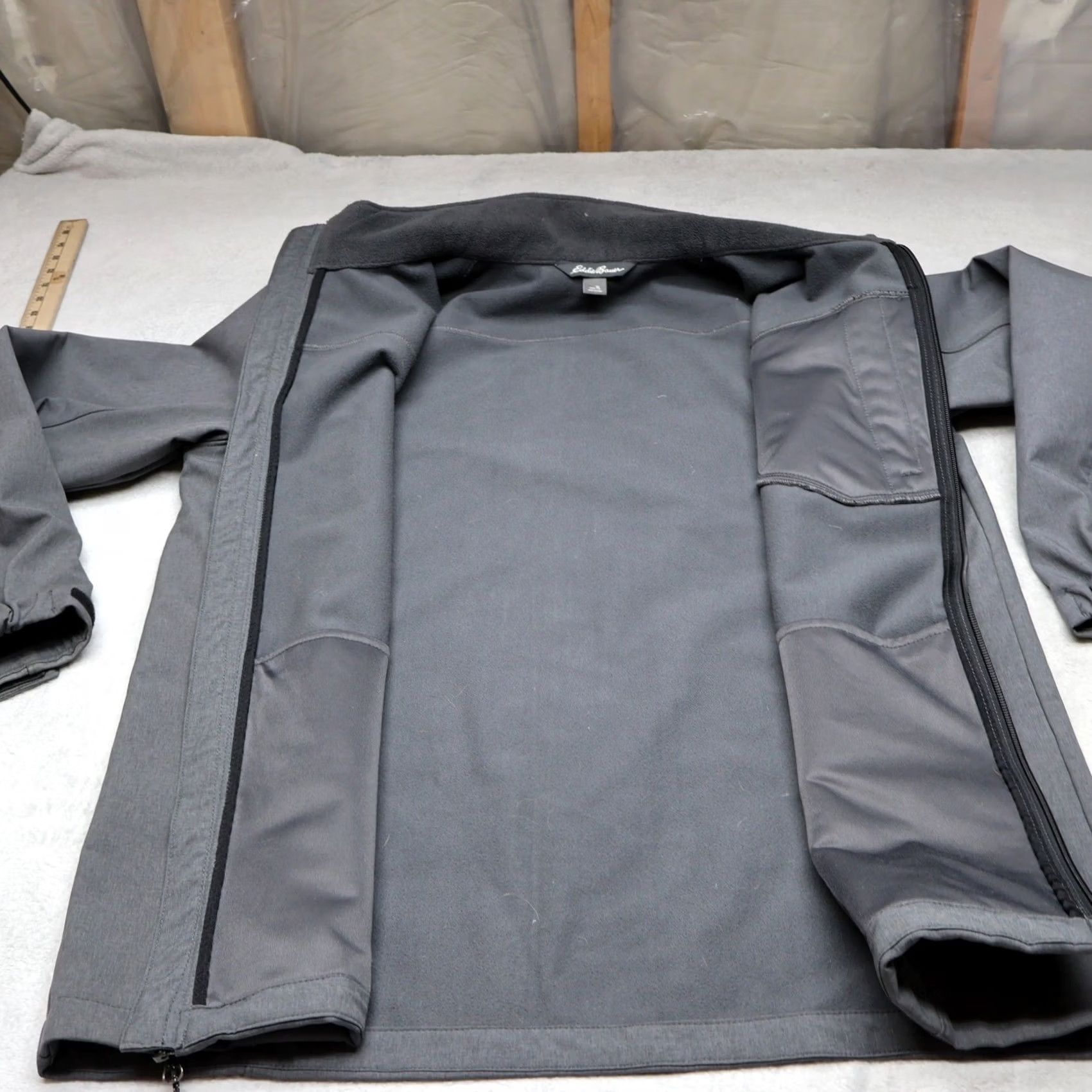 Eddie Bauer Eddie Bauer Jacket Mens Large Tall Grey Softshell Wind Rain Full Zip Outdoor Size US L / EU 52-54 / 3 - 7 Thumbnail