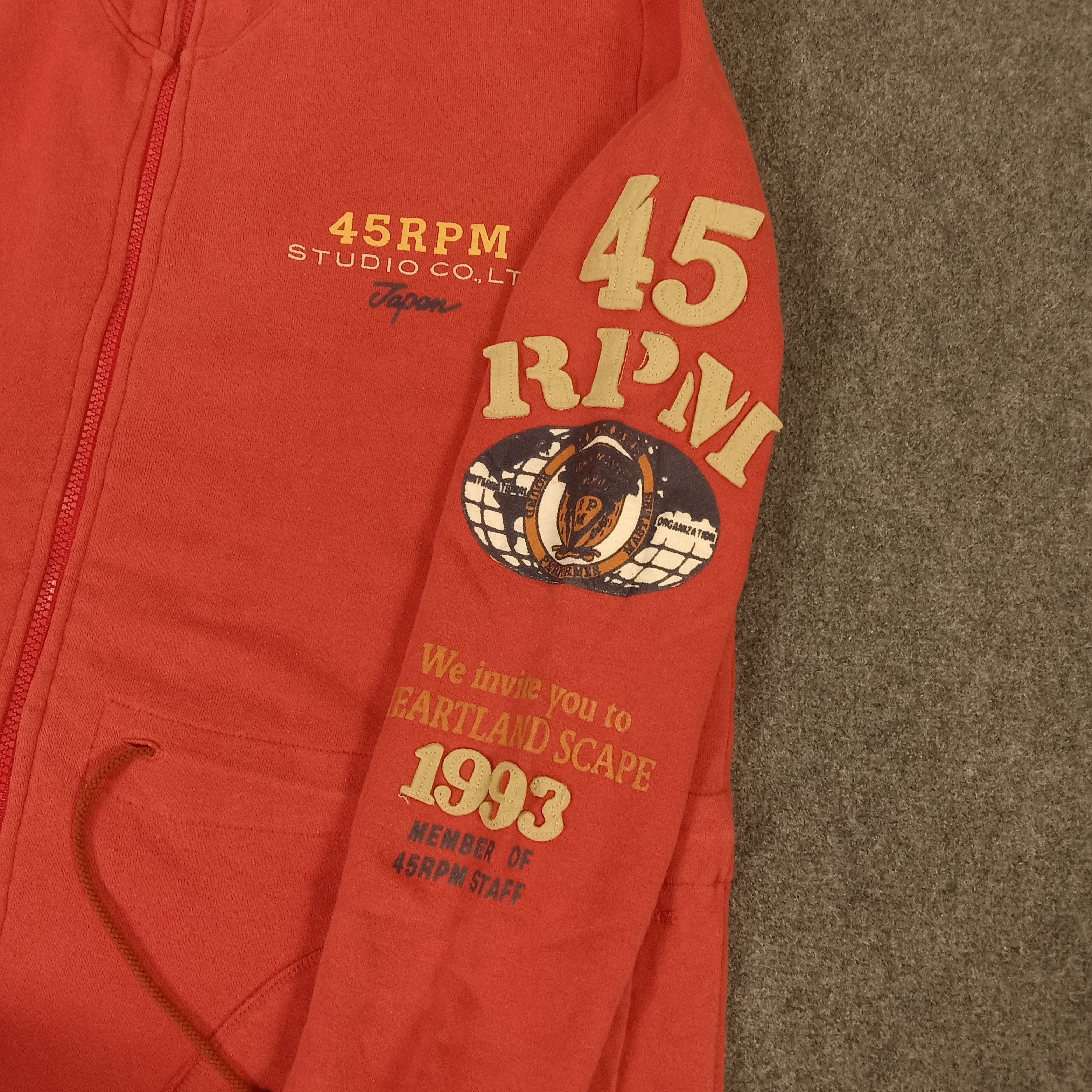 45rpm × Japanese Brand × Vintage 45rpm Japanese Brand Rare Staff Design Hoodies Size US M / EU 48-50 / 2 - 4 Thumbnail