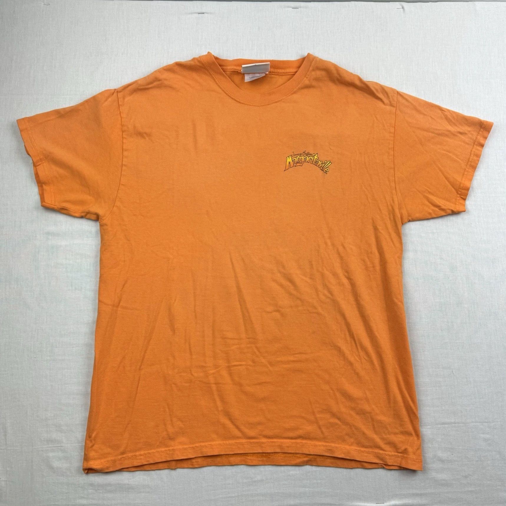 Vintage VINTAGE Margaritaville Shirt Adult Large Orange New Orleans Jimmy Buffett Y2K Size US L / EU 52-54 / 3 - 3 Thumbnail
