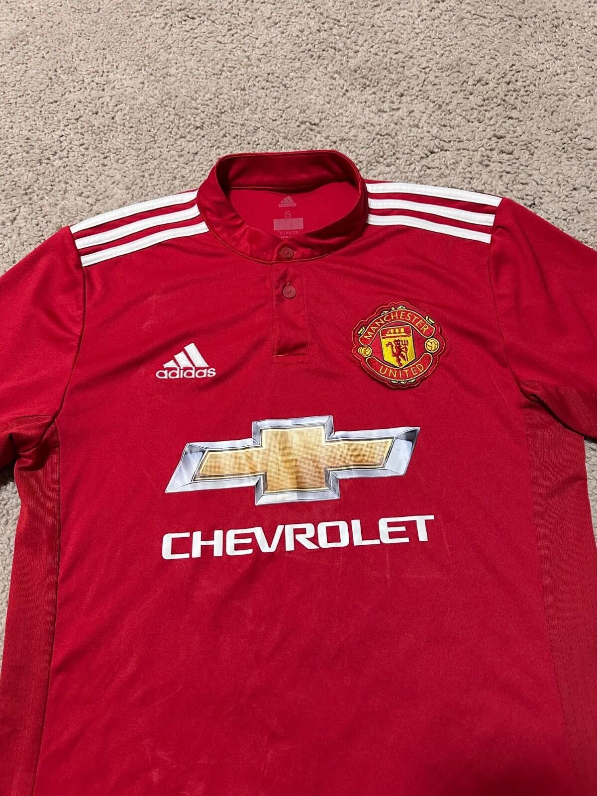 Adidas Adidas Manchester United 2017-18 Home Football Jersey Sz S Size US S / EU 44-46 / 1 - 3 Thumbnail