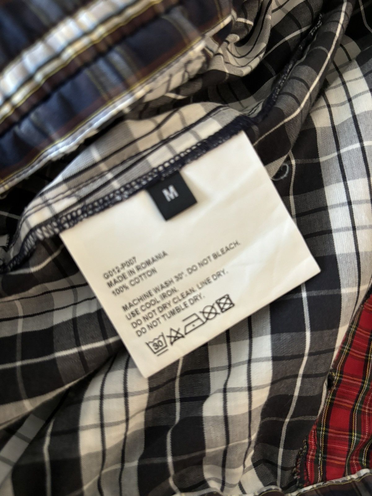 Gosha Rubchinskiy Gosha Rubchinskiy SS18 Combo Check/Plaid Pants Size US 30 / EU 46 - 5 Thumbnail