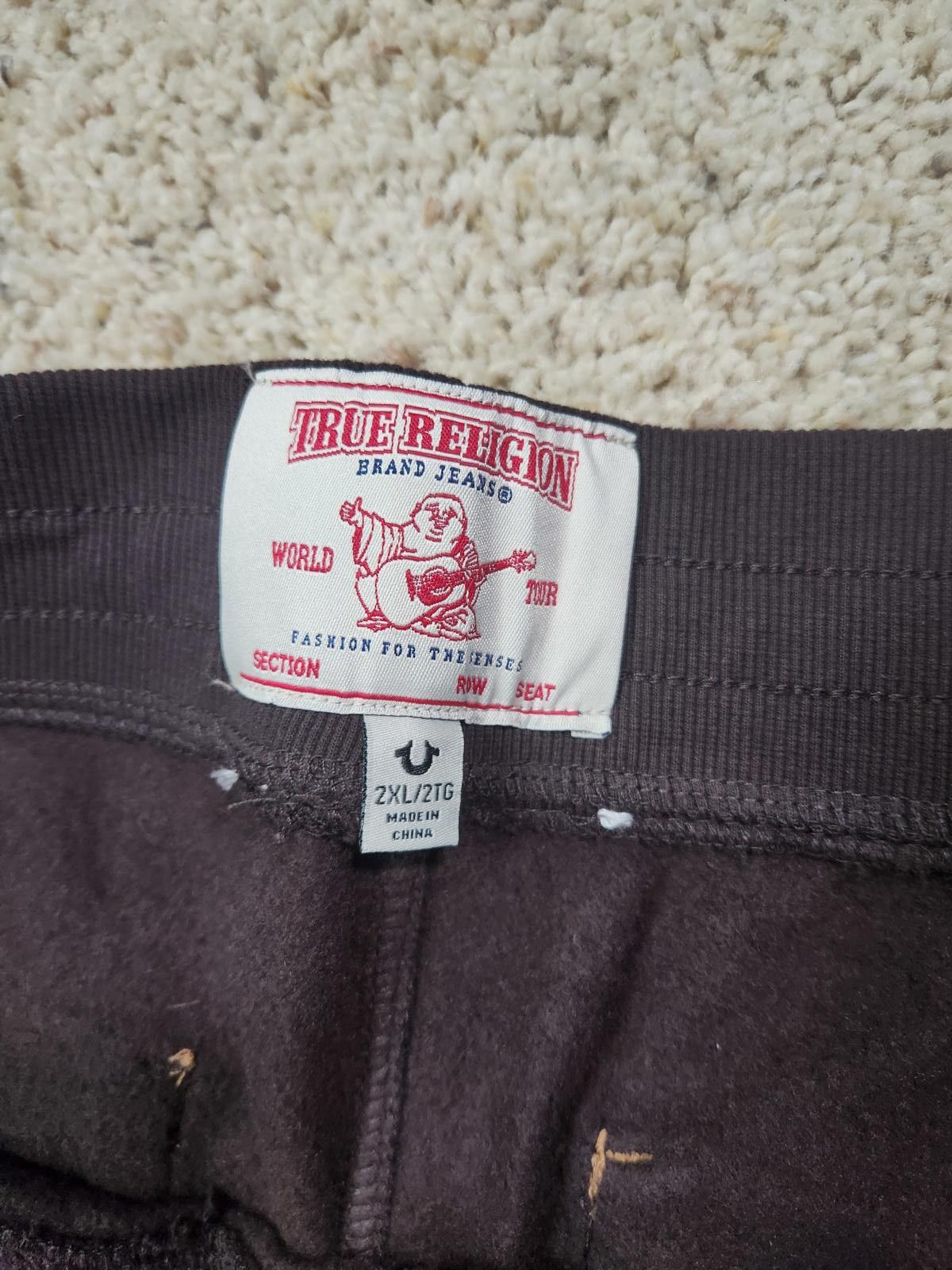True Religion NEW True Religion Pull-On Flare Jeans Black Anniversary 2XL Size 42" / US 20 - 6 Thumbnail