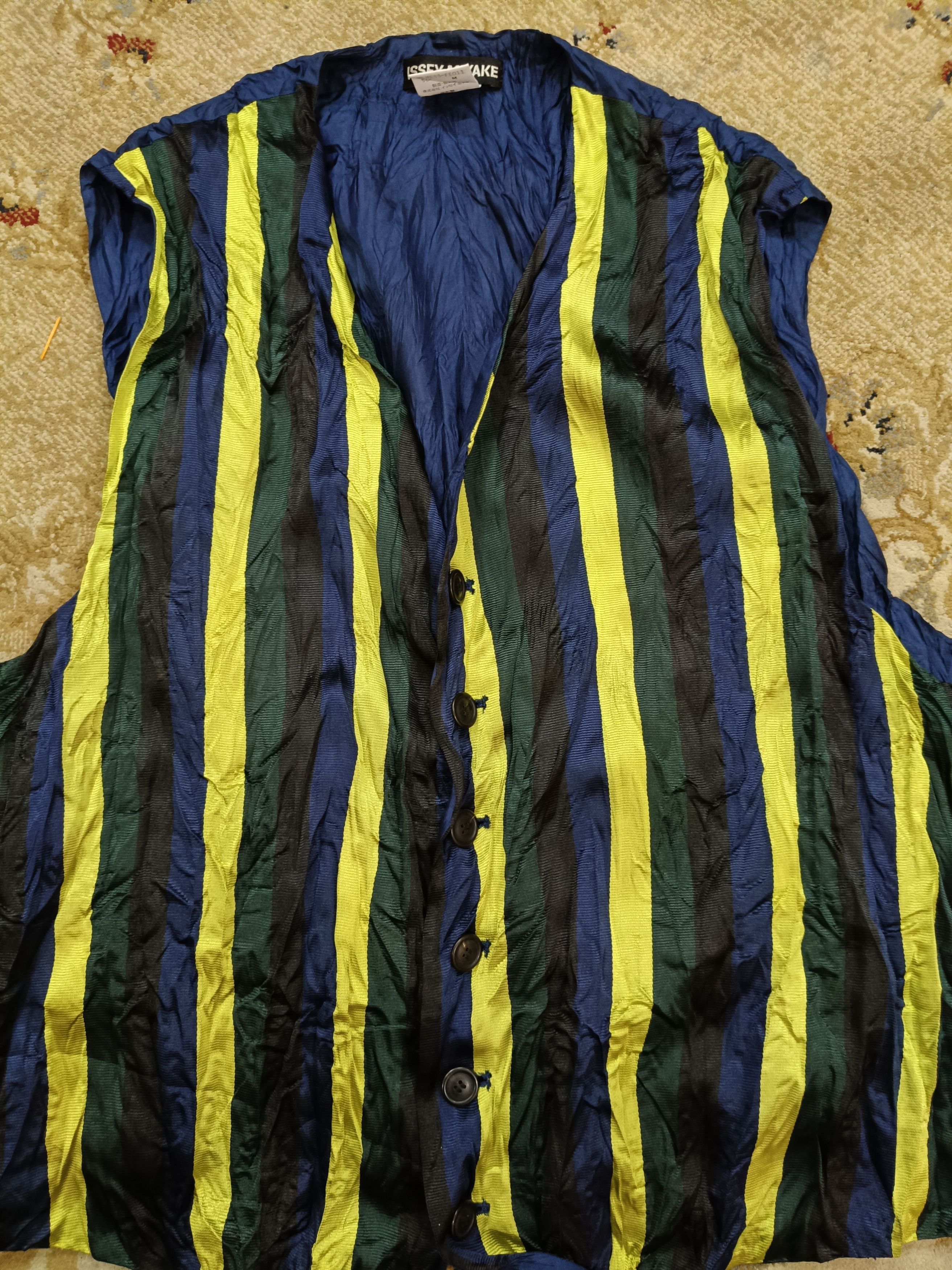 Issey Miyake × Pleats Please Issey Miyake Crumple Waistcoat Size US M / EU 48-50 / 2 - 4 Thumbnail