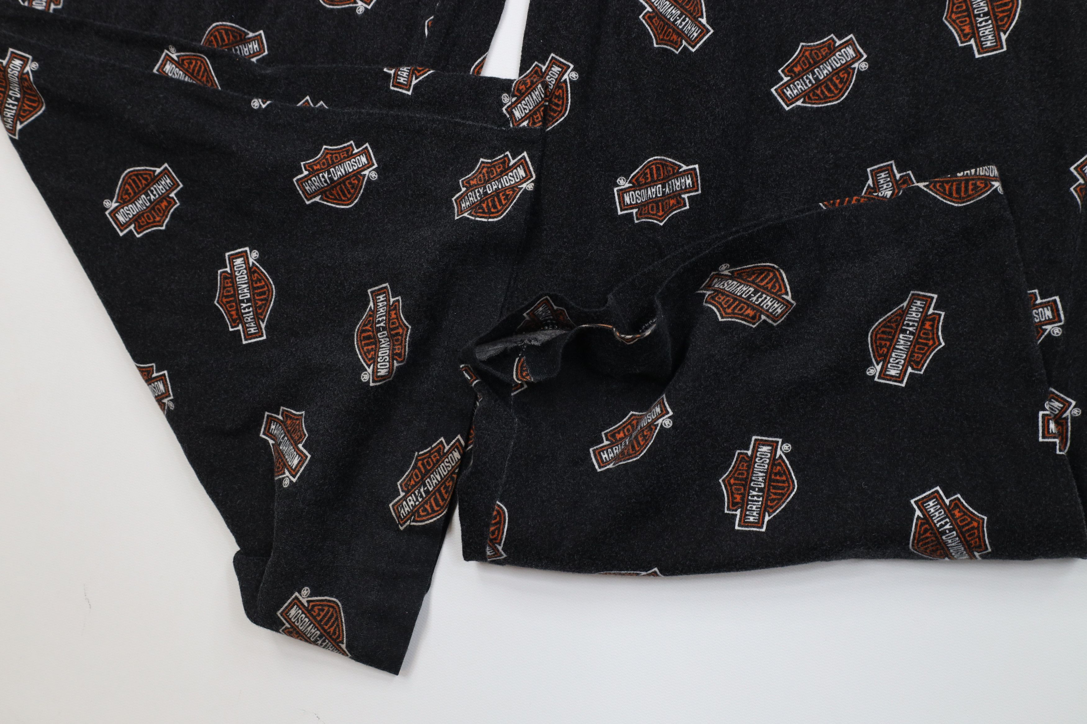 Harley Davidson Vintage 90s Harley Davidson All Over Print Wide Leg Pants Size US 38 / EU 54 - 6 Thumbnail