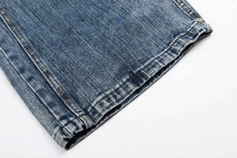Vintage Men's Vintage Washed & Distressed Paneled Curved-Leg Jeans Size US 32 / EU 48 - 5 Thumbnail