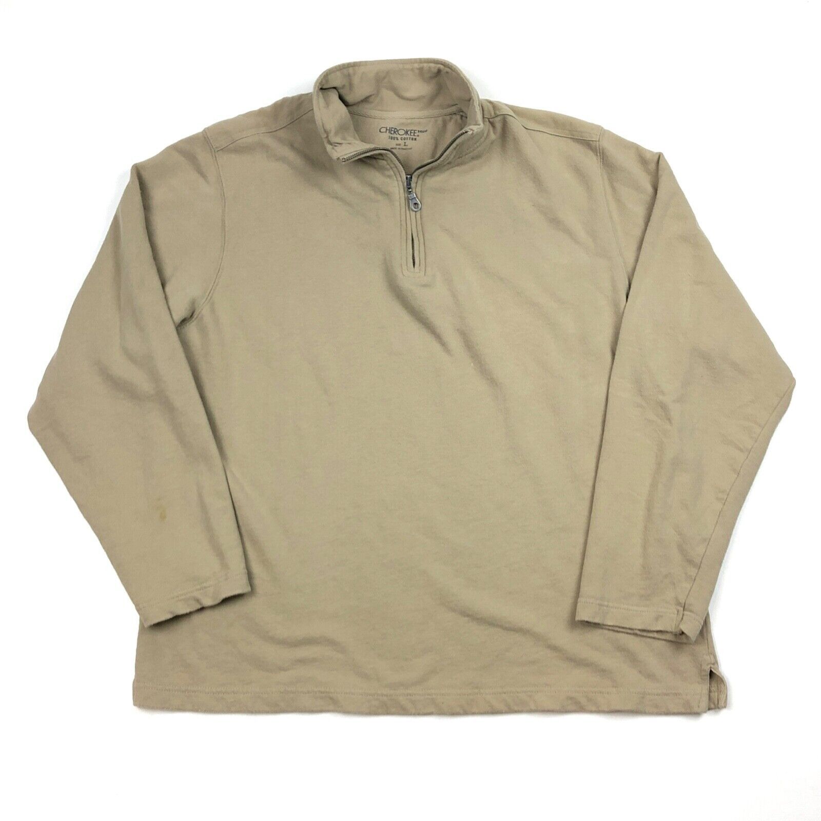 Cherokee Cherokee Brand Brown Tan 1/4 Zip Pullover Sweater Size US L / EU 52-54 / 3 - 1 Thumbnail