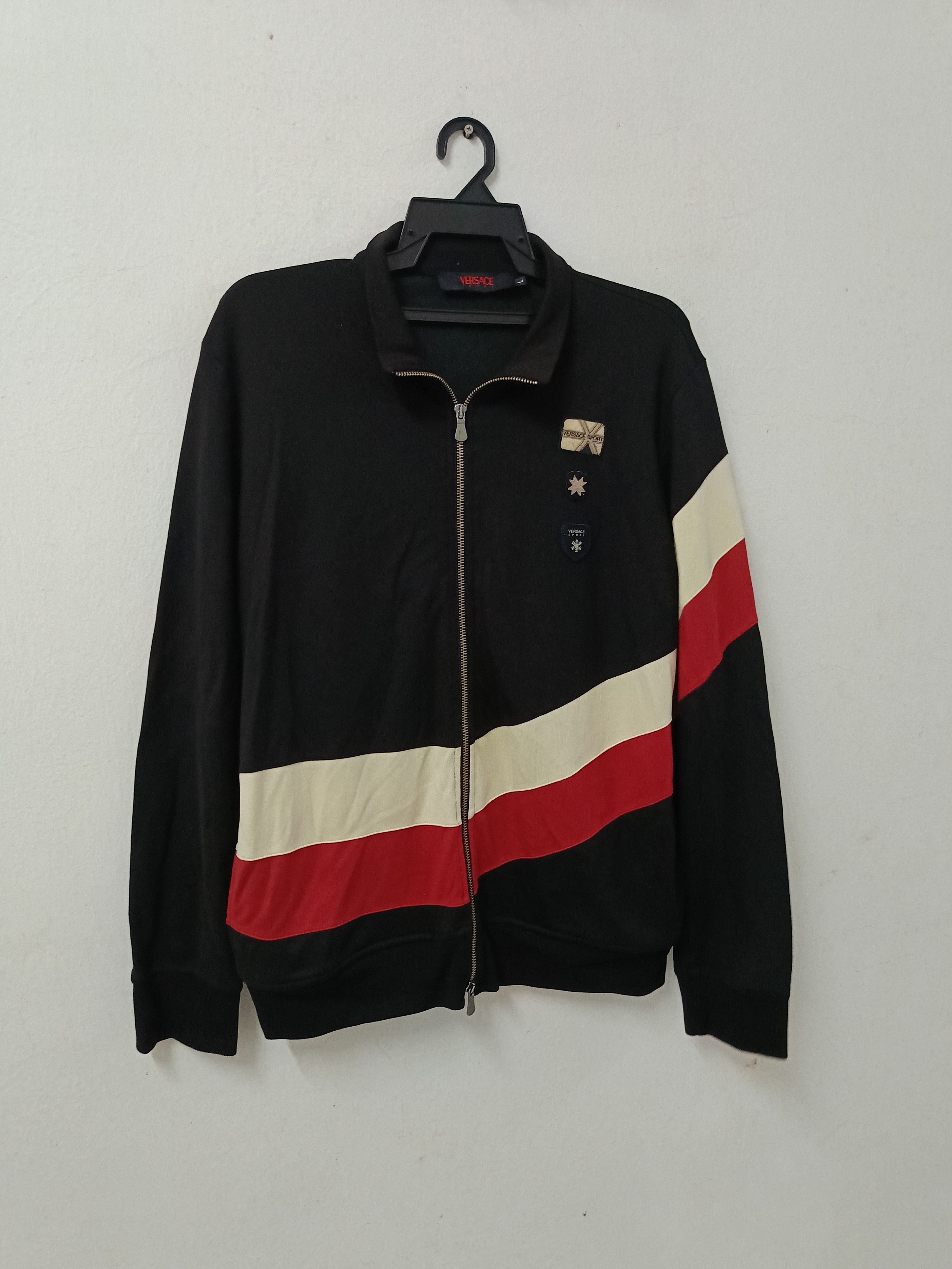 Versace Versace Sport Color block Patent Like Prada Track Jacket Size US M / EU 48-50 / 2 - 2 Thumbnail