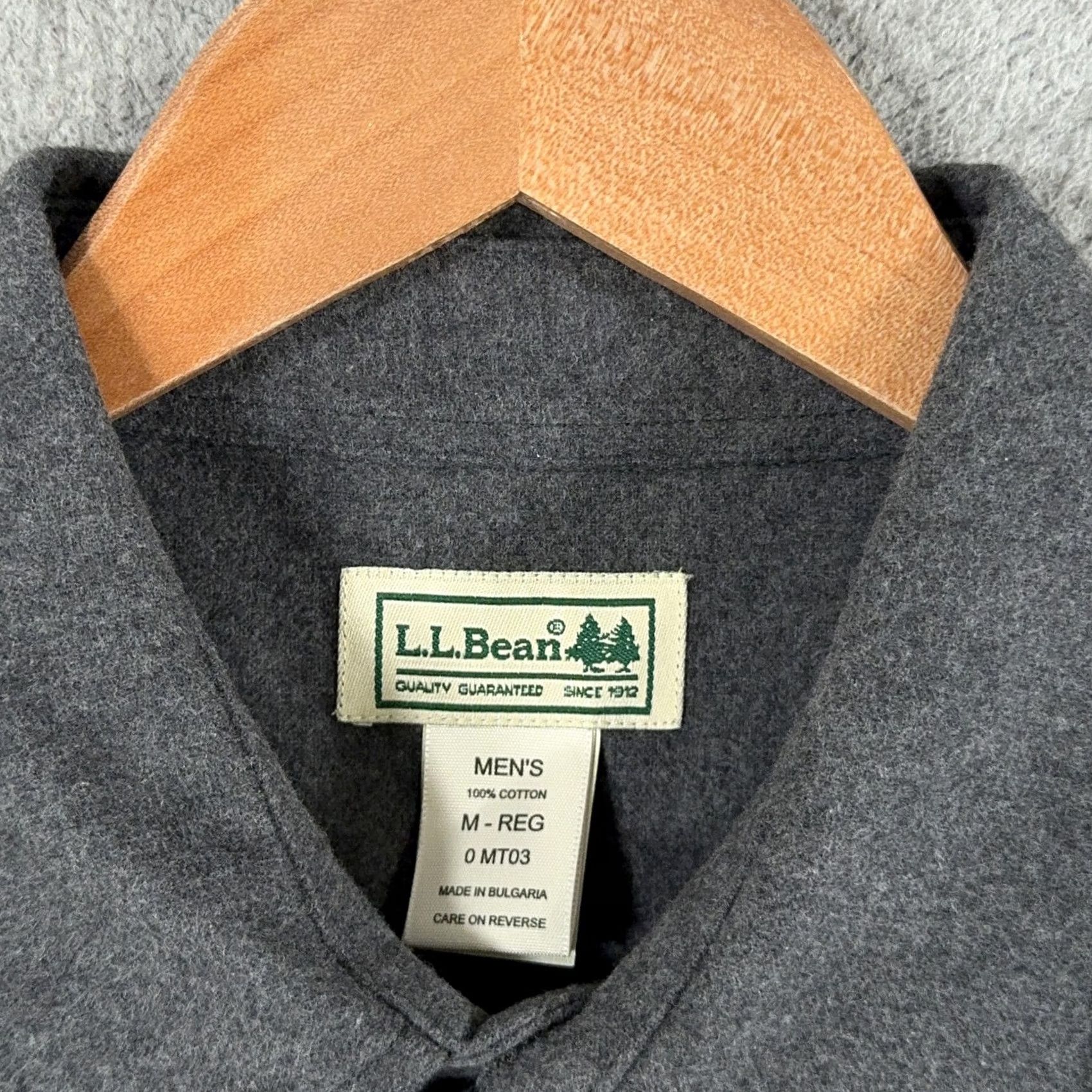 Vintage VINTAGE L.L.Bean Chamois Flannel Shirt Mens M Gray Long Sleeve Button-Up Size US M / EU 48-50 / 2 - 2 Thumbnail