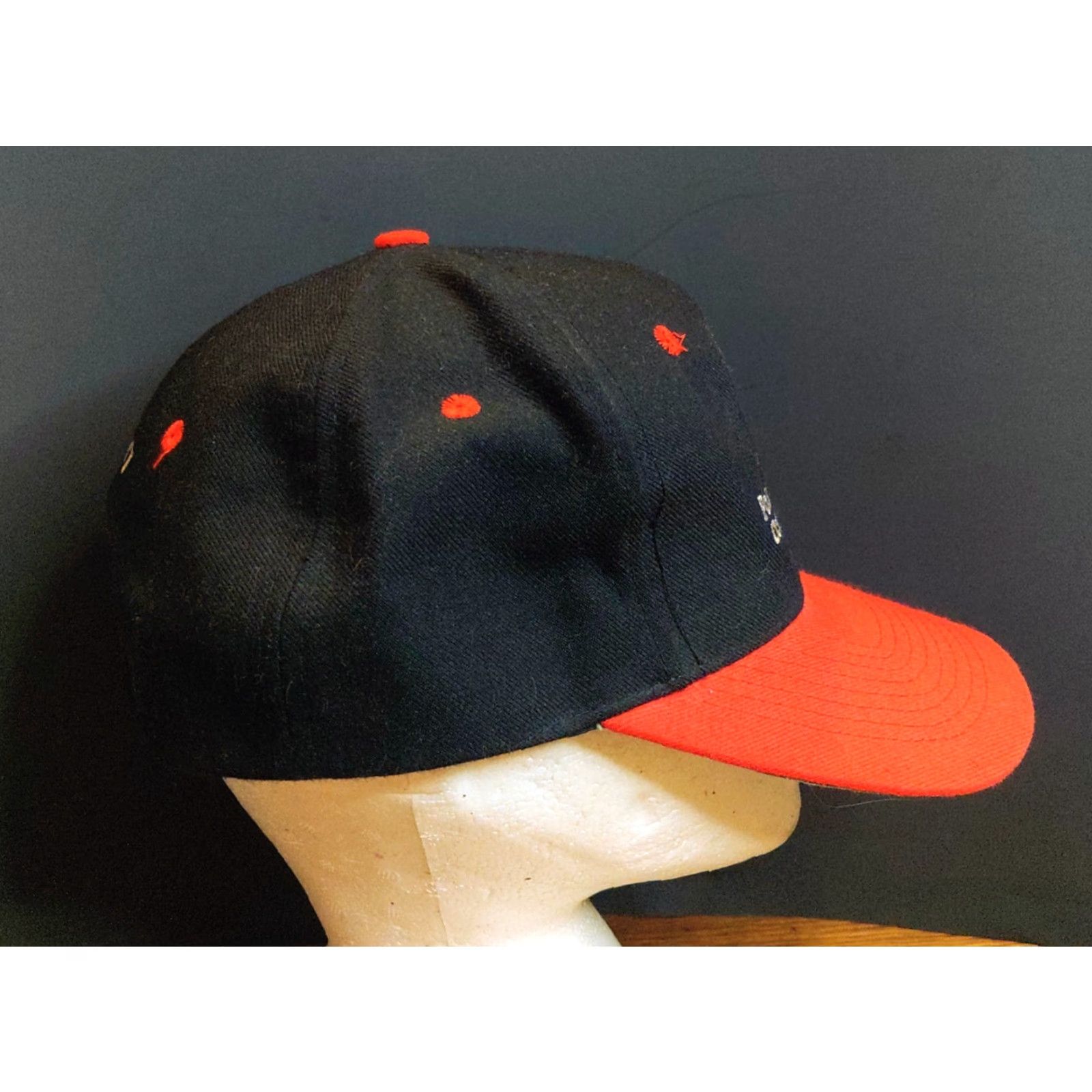 Vintage KC Trucker Hat Black Red Snapback Deer Embroidery Vintage KC Hat Adjustable Unisex Adults 90s Funny Hunting Animals Mens Women’s Size ONE SIZE - 6 Thumbnail