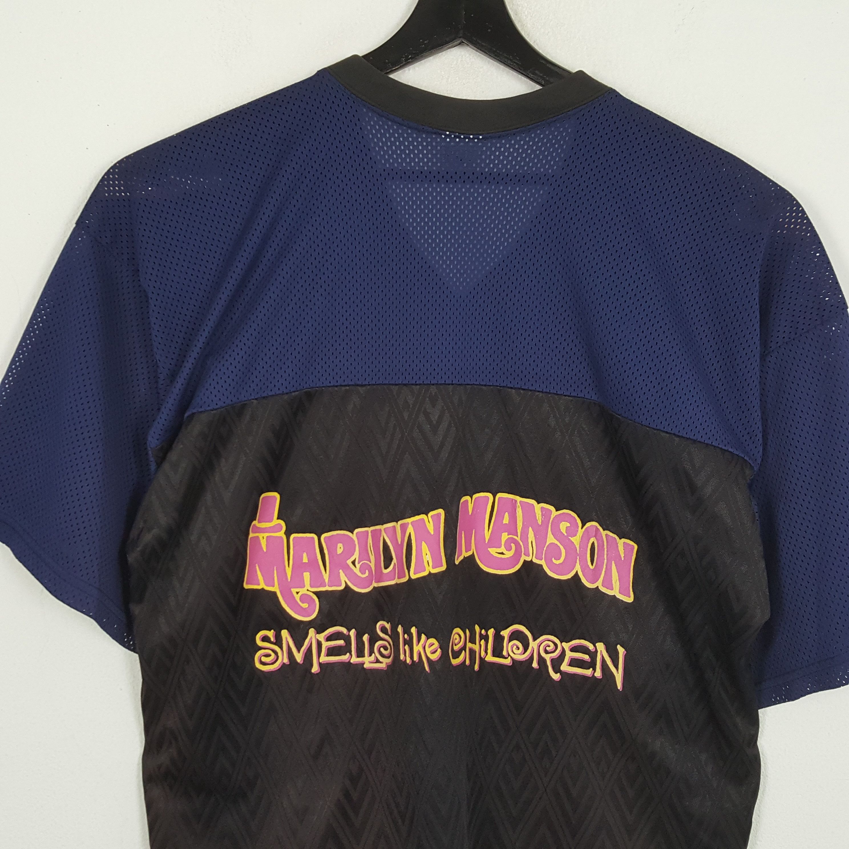 Band Tees × Marilyn Manson × Vintage MARILYN MANSON Rock Music Tshirt Rare Size US L / EU 52-54 / 3 - 4 Thumbnail
