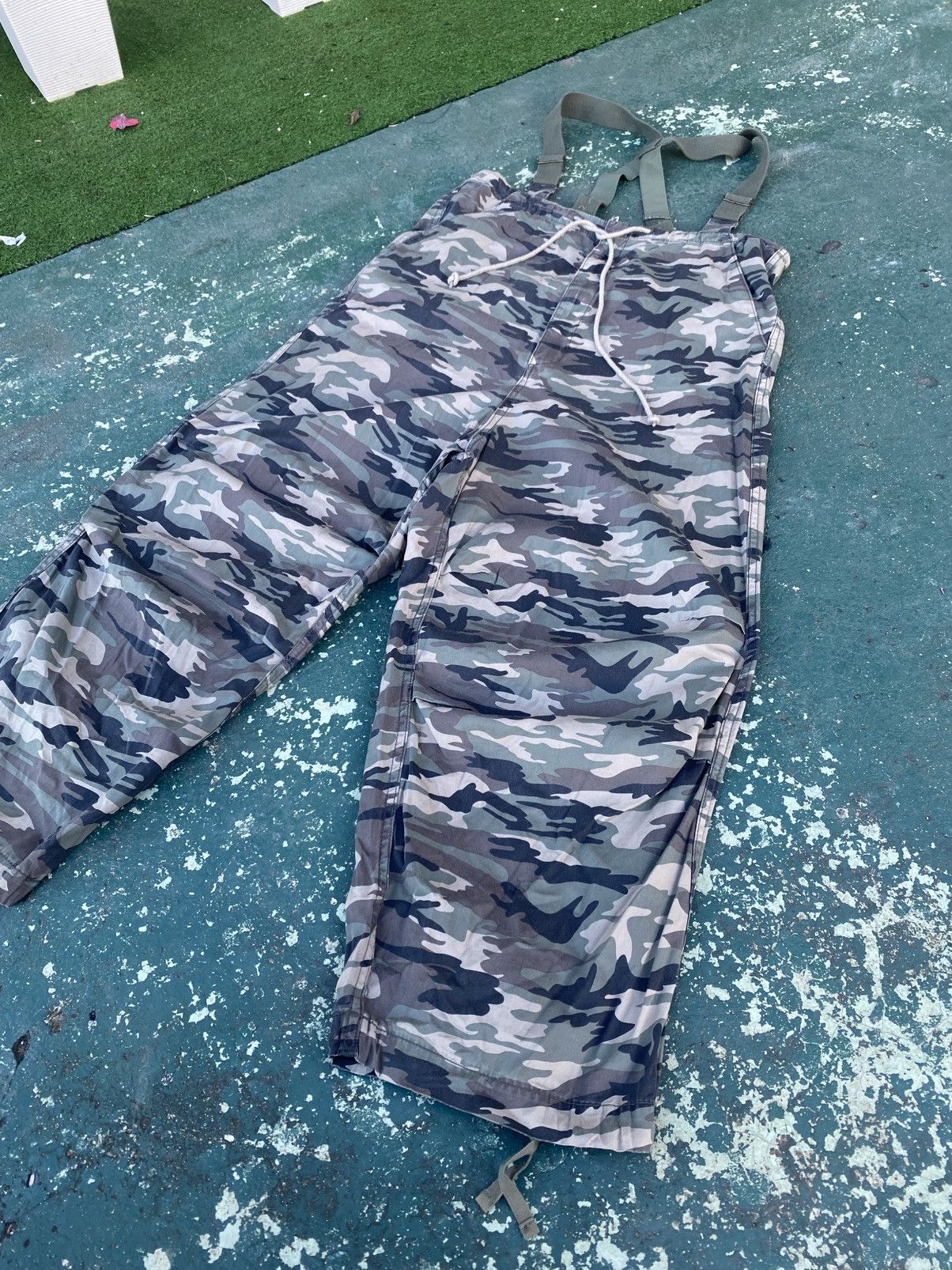 Japanese Brand Niko And.. Camou Drop Crotch Pants Size US 37 - 3 Thumbnail