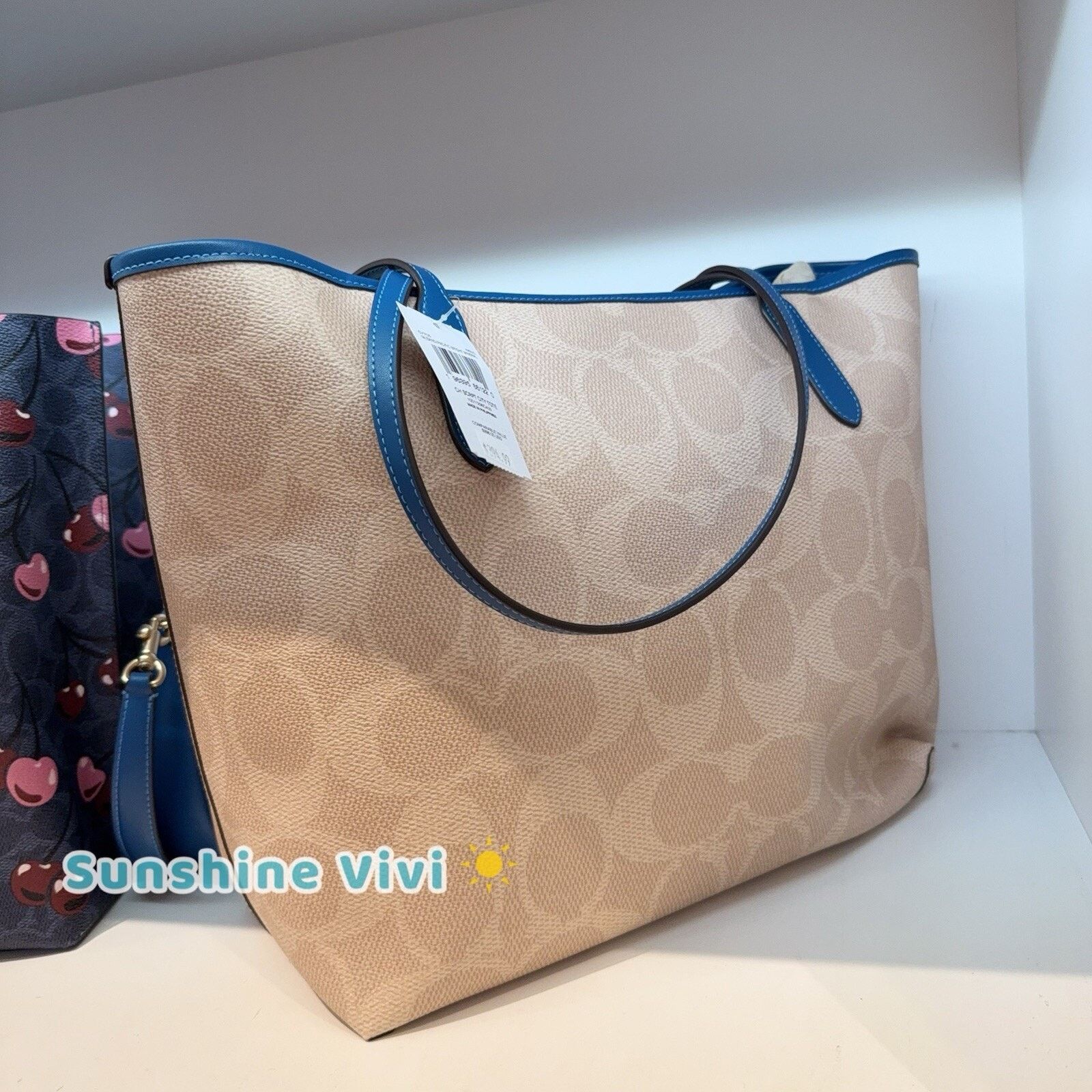Coach NWT COACH City Tote Bag CY705 Pacific Bright Mineral Size ONE SIZE - 3 Thumbnail