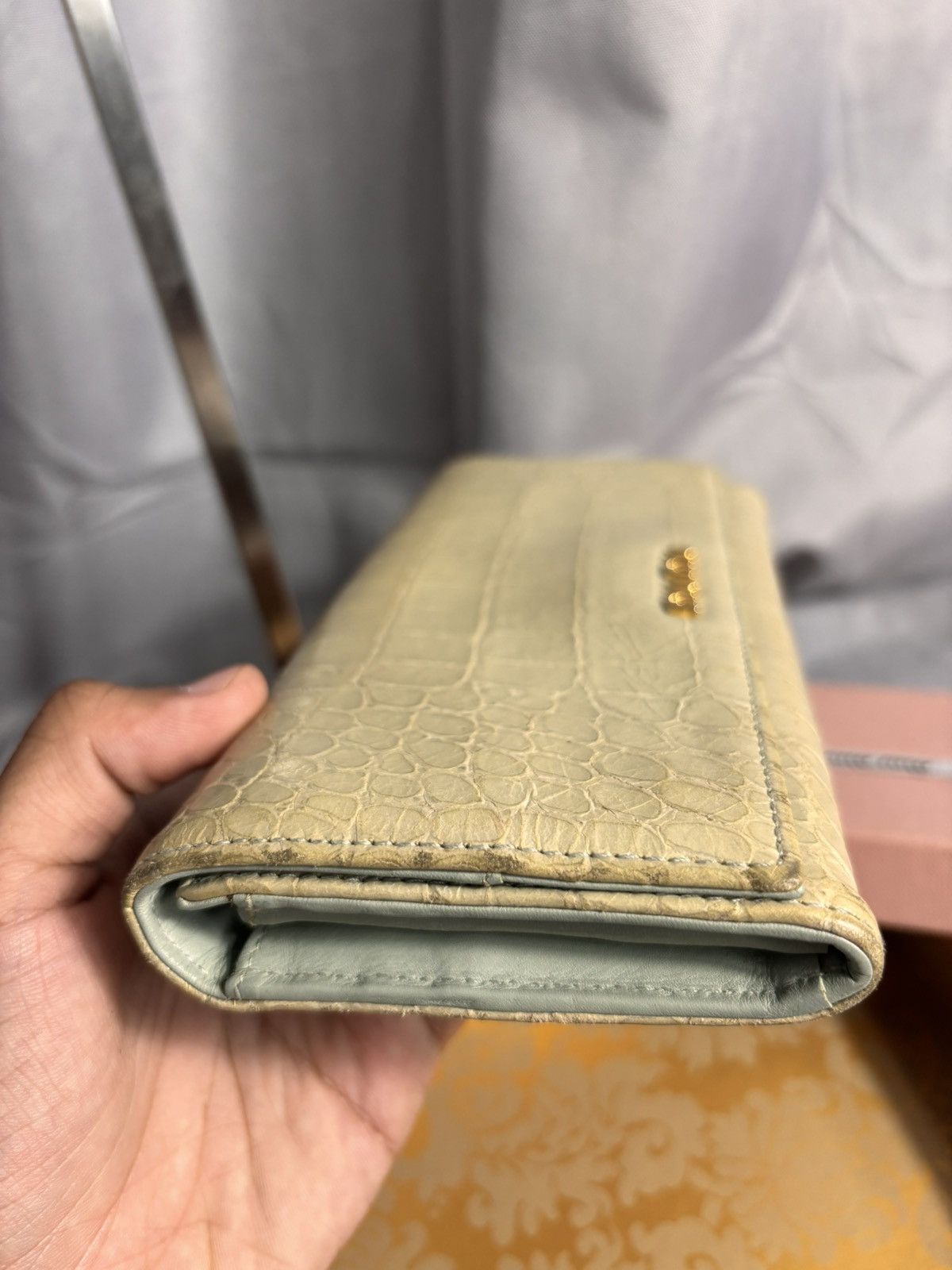 Miu Miu Vintage Miu Miu Crocodile Wallet Size ONE SIZE - 2 Thumbnail