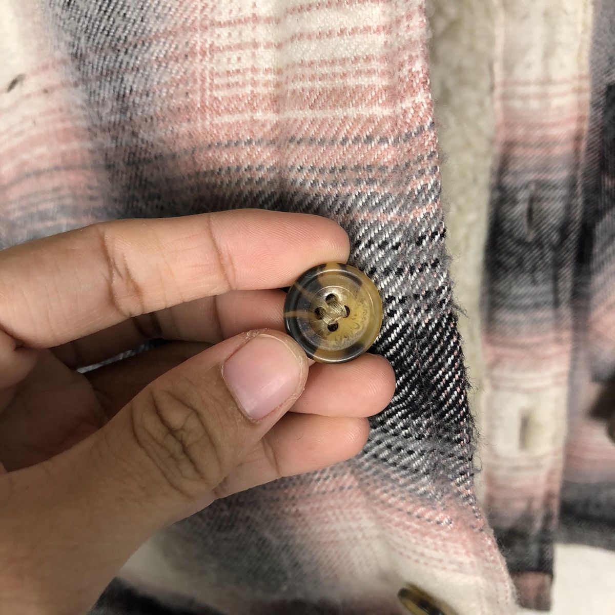 Japanese Brand 📌Vintage Chore Work Flannel Jacket Button Bayleaf Size US M / EU 48-50 / 2 - 17 Thumbnail