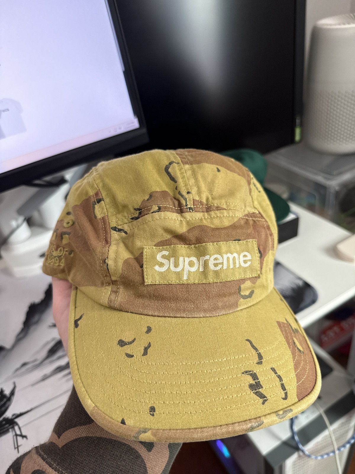 Supreme Supreme Overdyed Camo Camp Cap Size ONE SIZE - 1 Thumbnail