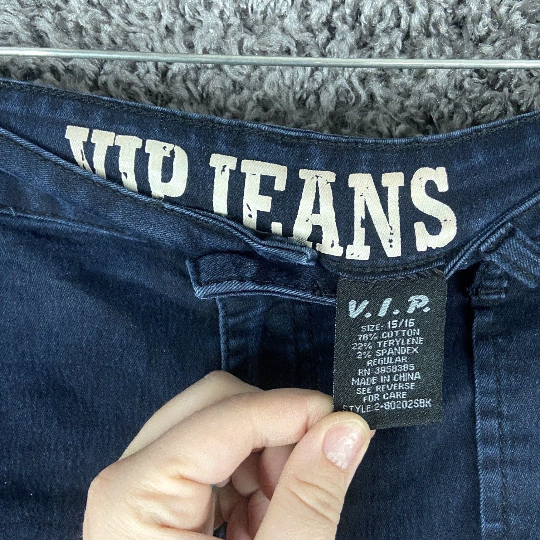 Vintage VIP Jeans Skinny Blue Jeans Women's Regular Size 15/16 Size 36" / US 14 / IT 50 - 6 Thumbnail