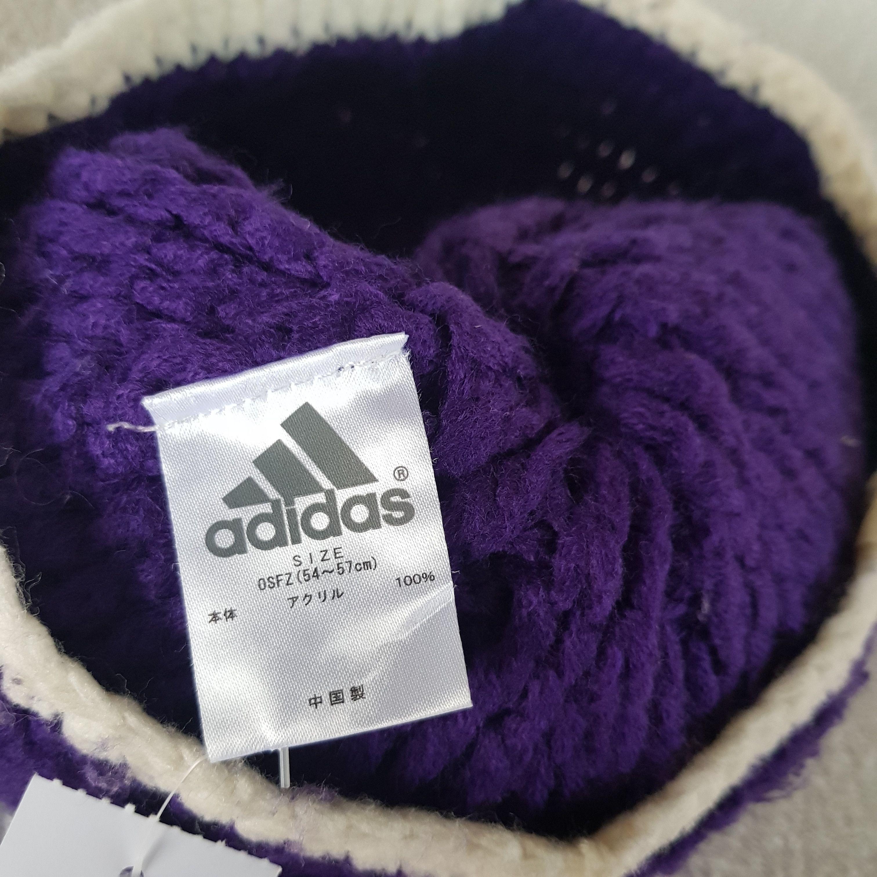 Adidas Vintage Adidas Beanie Aran Isle Cable Knit Pom Snow Caps Hat Size ONE SIZE - 7 Thumbnail
