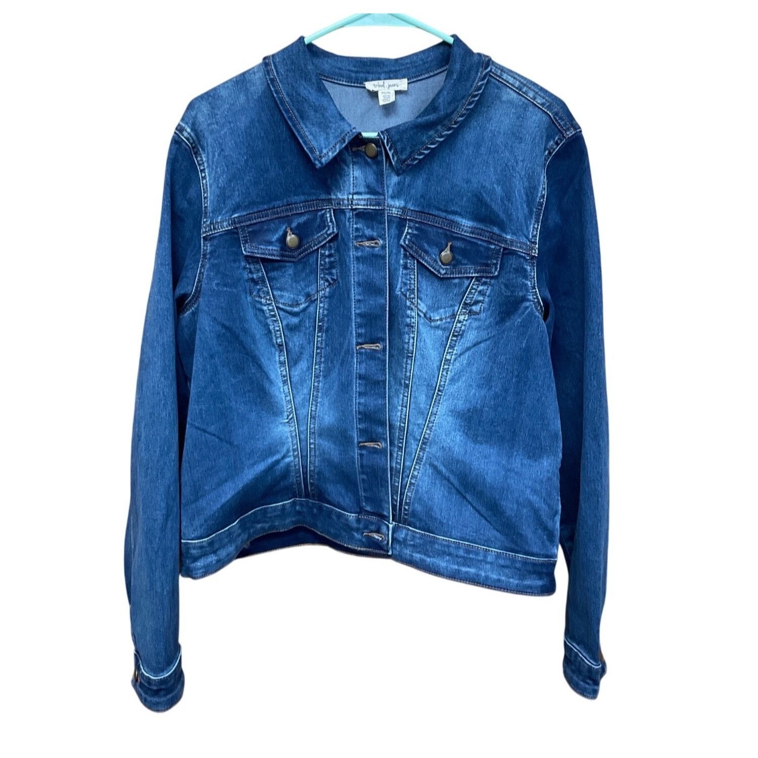 Other Womens Denim Jacket XL By Tribal Jeans Size XL / US 12-14 / IT 48-50 - 1 Thumbnail