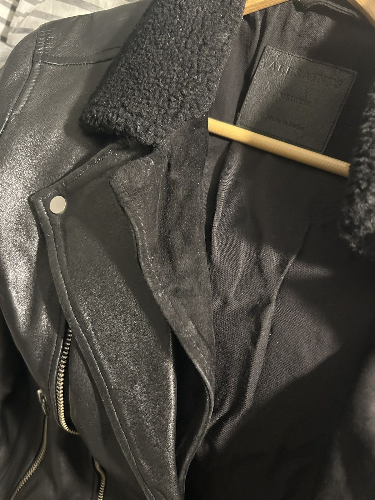 Allsaints Allsaints Prospect Leather Biker Size US M / EU 48-50 / 2 - 12 Thumbnail