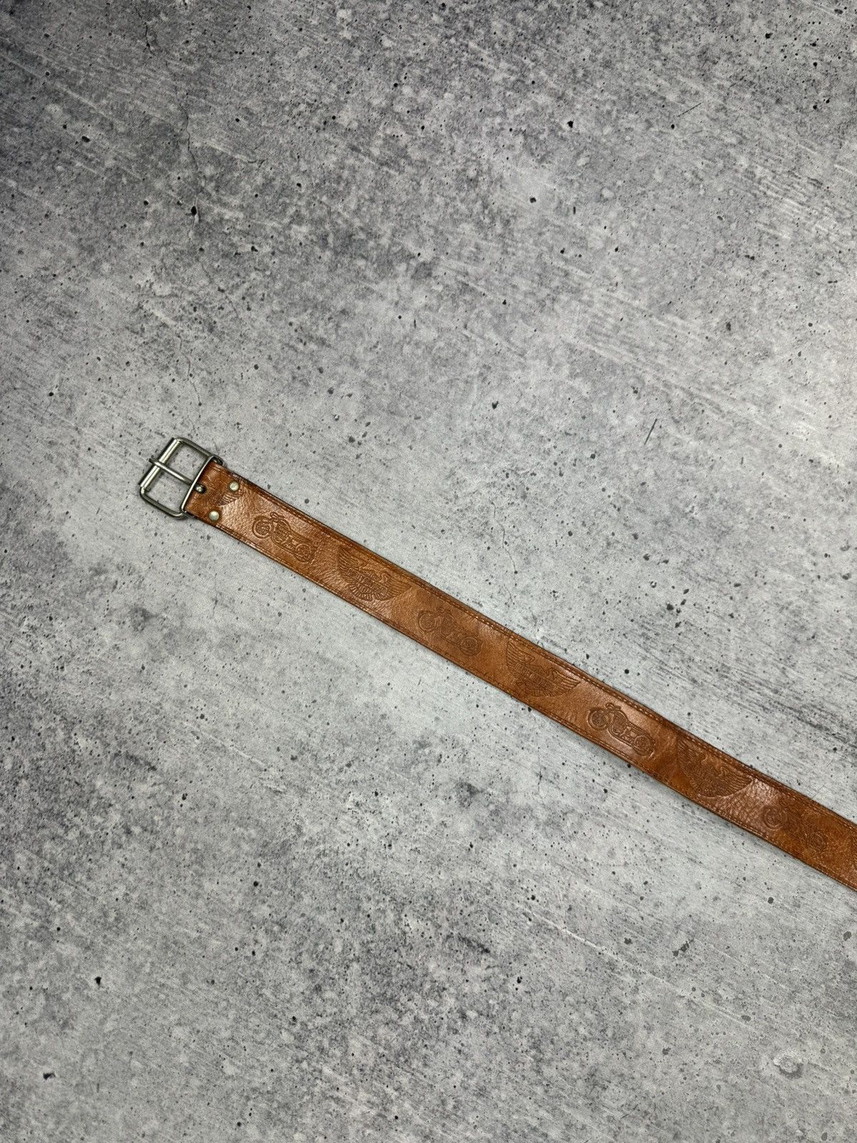 Harley Davidson Vintage Harley Davidson 90’s Y2K Monogram Logo Leather Belt Size ONE SIZE - 6 Thumbnail
