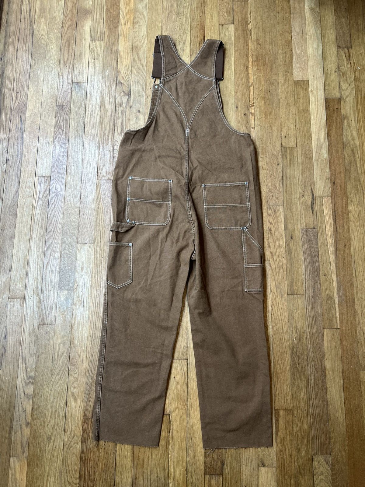 Nike Nike Life Men's Carpenter Overalls Bibs Light Tan FN3120-281 Size US 34 / EU 50 - 3 Thumbnail