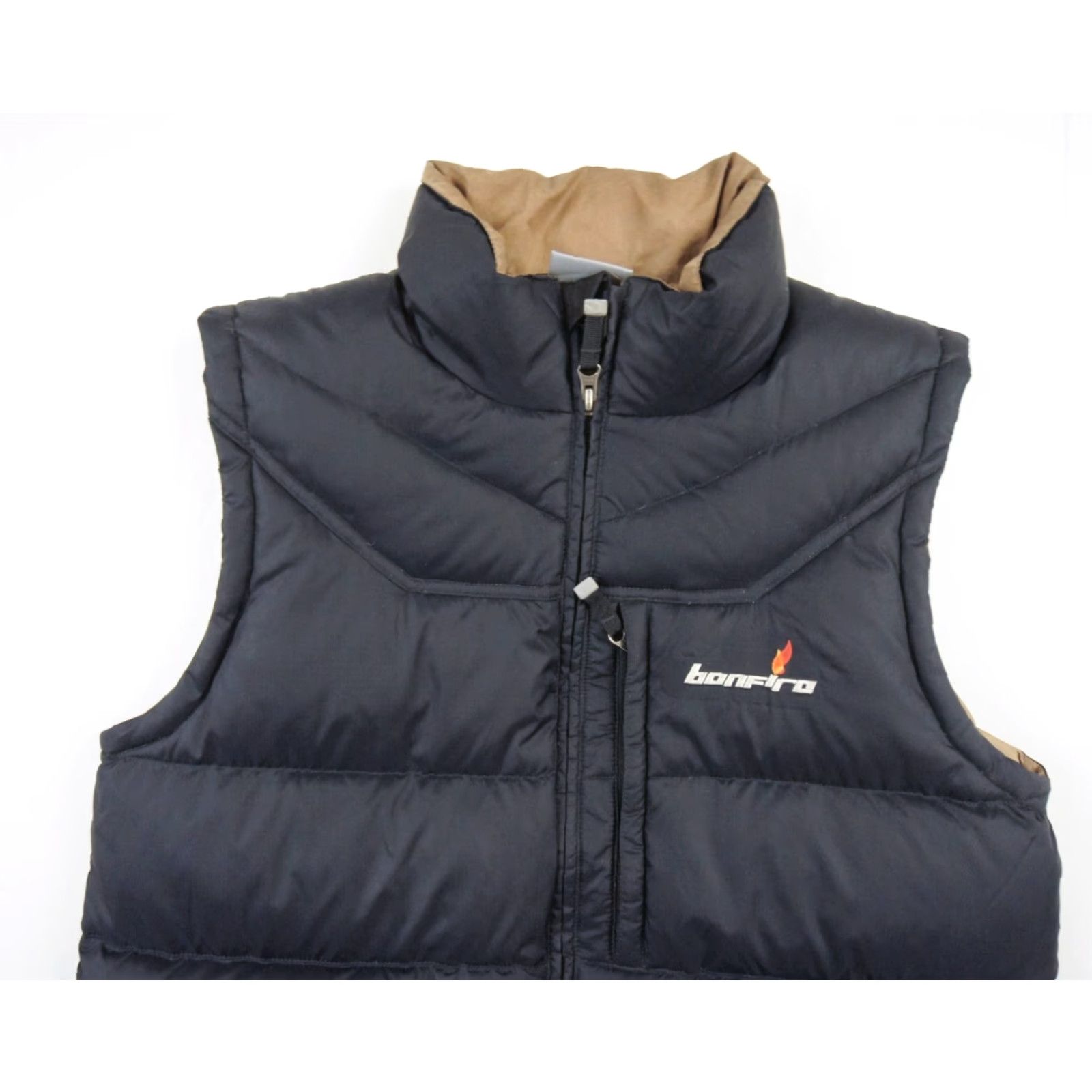 Vintage VINTAGE Bonfire Puffer Jacket Vest Mens Medium Black Full Zip Outdoor Casual Travel Y2K Spring Fall Winter Size US M / EU 48-50 / 2 - 2 Thumbnail
