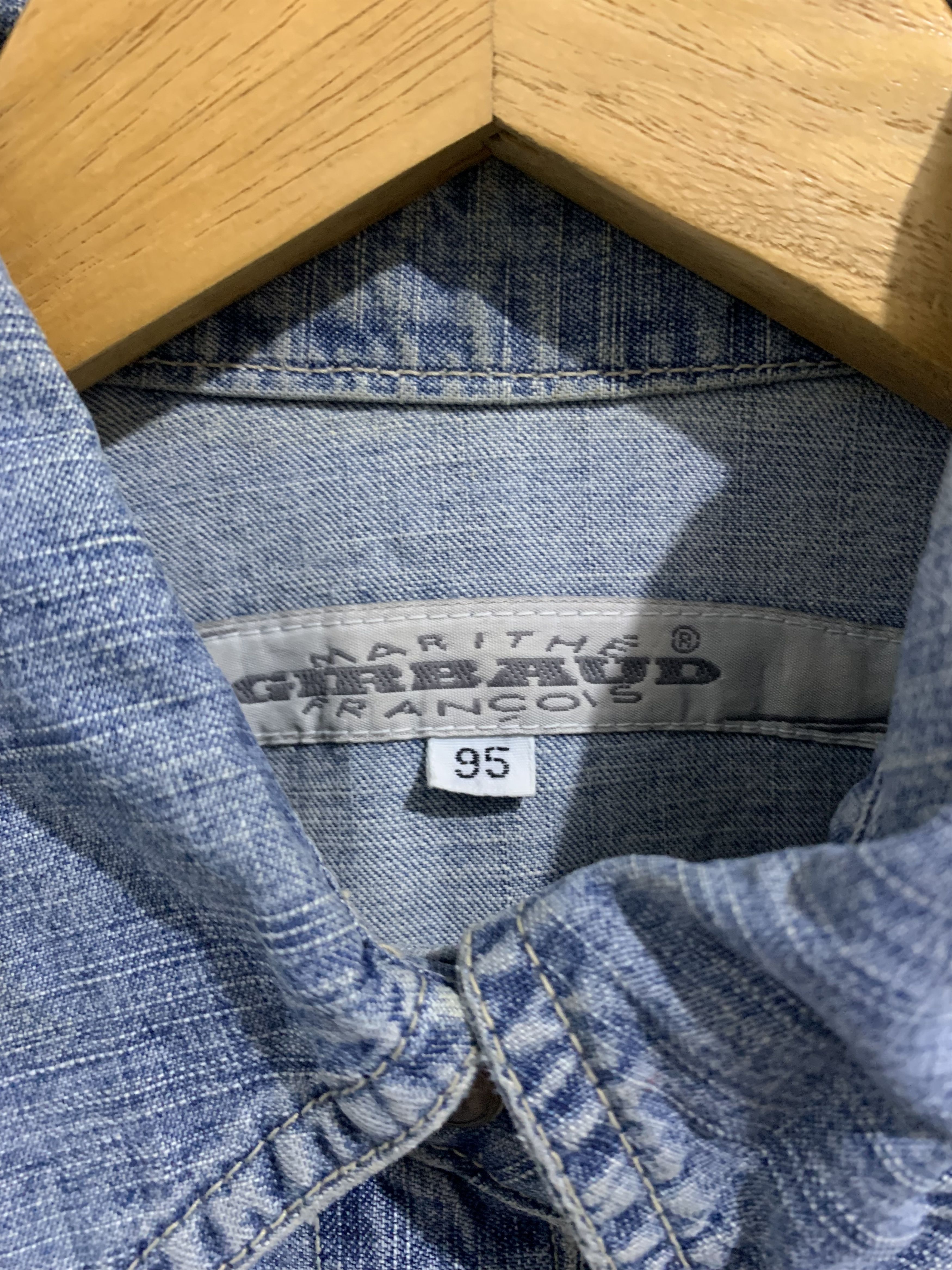 Marithe + Francois Girbaud Marithe Francois Girbaud Denim Shirt Size M / US 6-8 / IT 42-44 - 8 Thumbnail