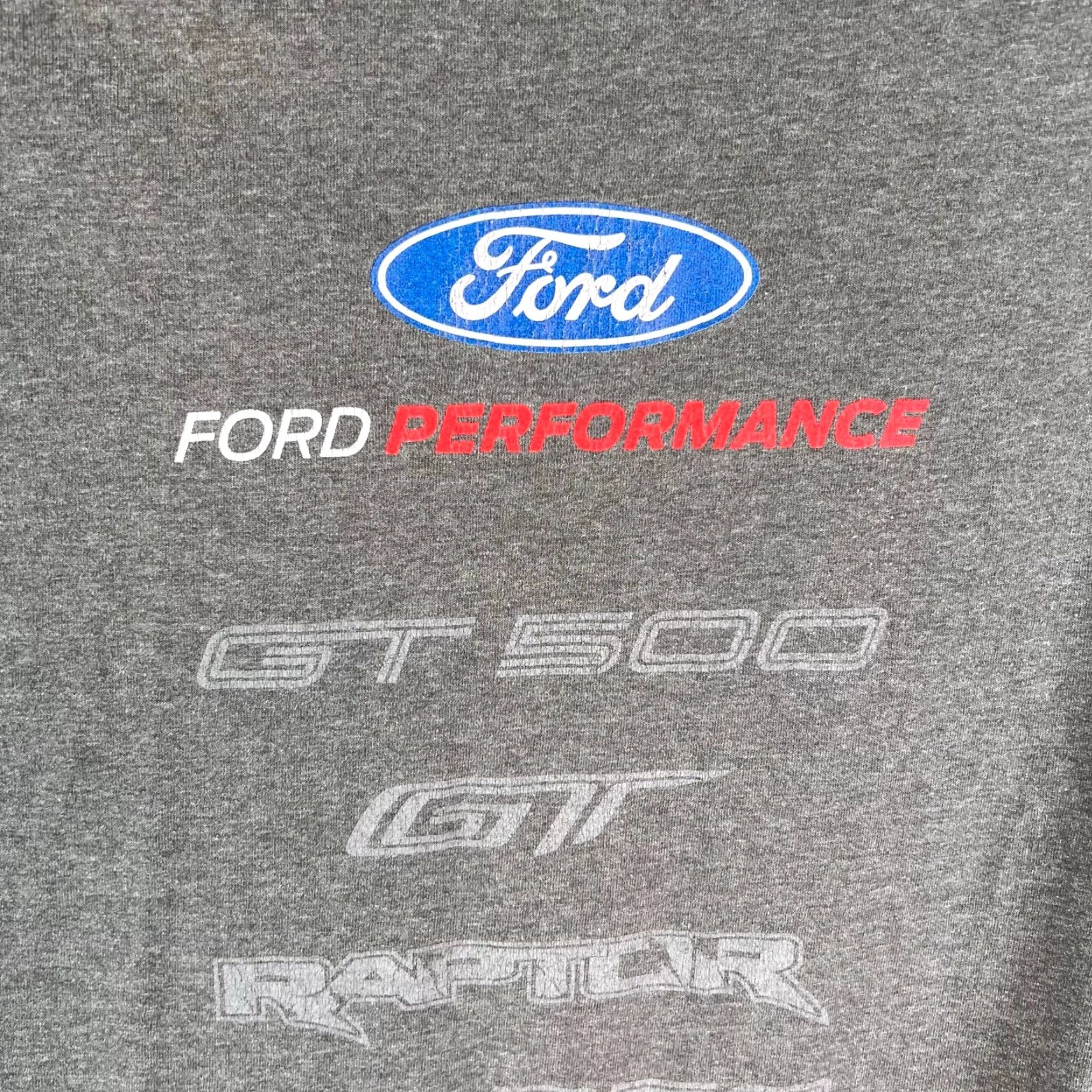 Ford Ford Mustang GT 500 T Shirt Adult XL Gray 2 Sided Graphic T Shirt Mens Cars Shirt XL Gray Mustang 500 GT Graphic 2Sided Size US XL / EU 56 / 4 - 4 Thumbnail