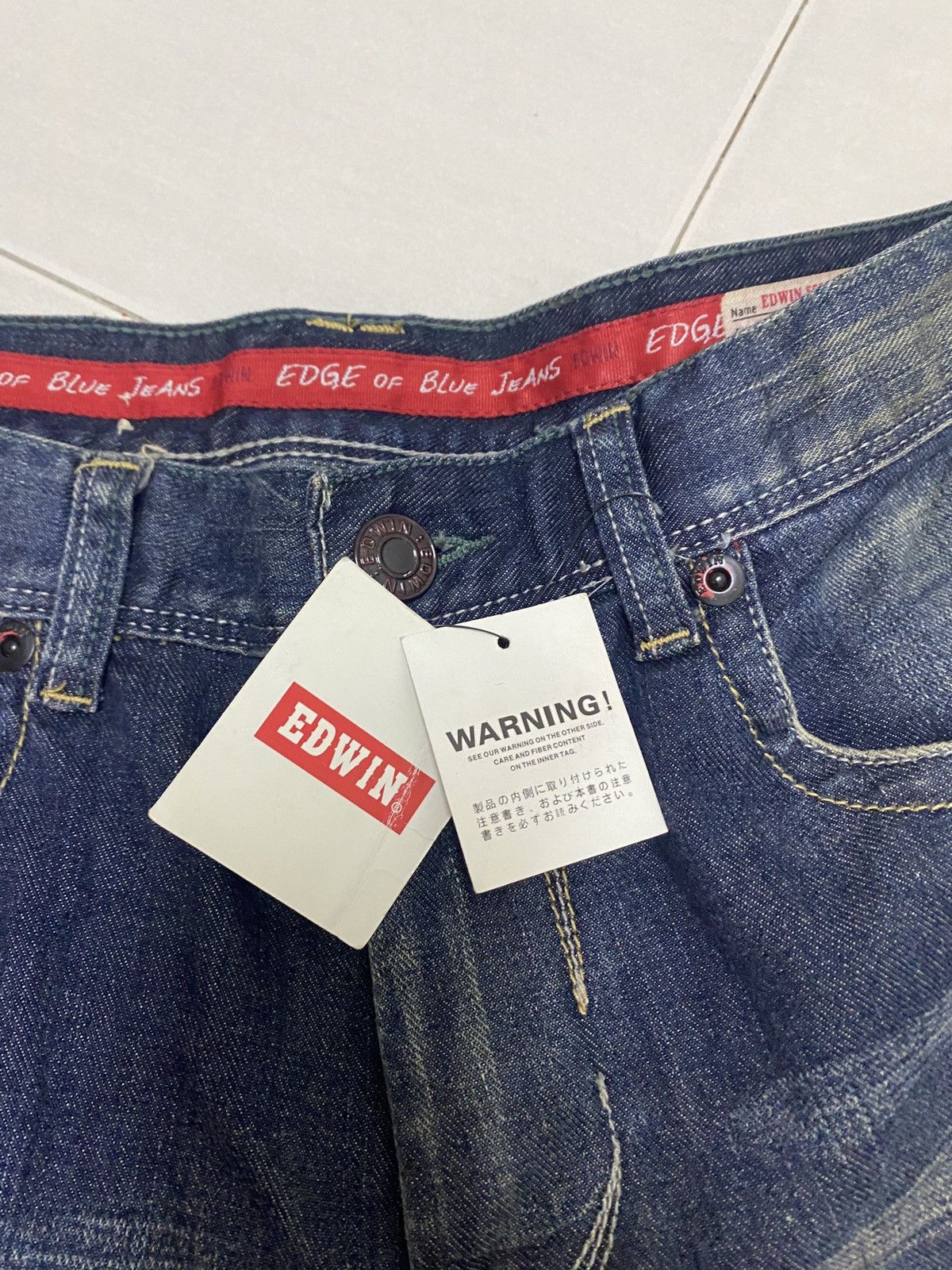 Edwin × Japanese Brand × Vintage EDWIN JEANS RARE DESIGN Size US 32 / EU 48 - 9 Thumbnail