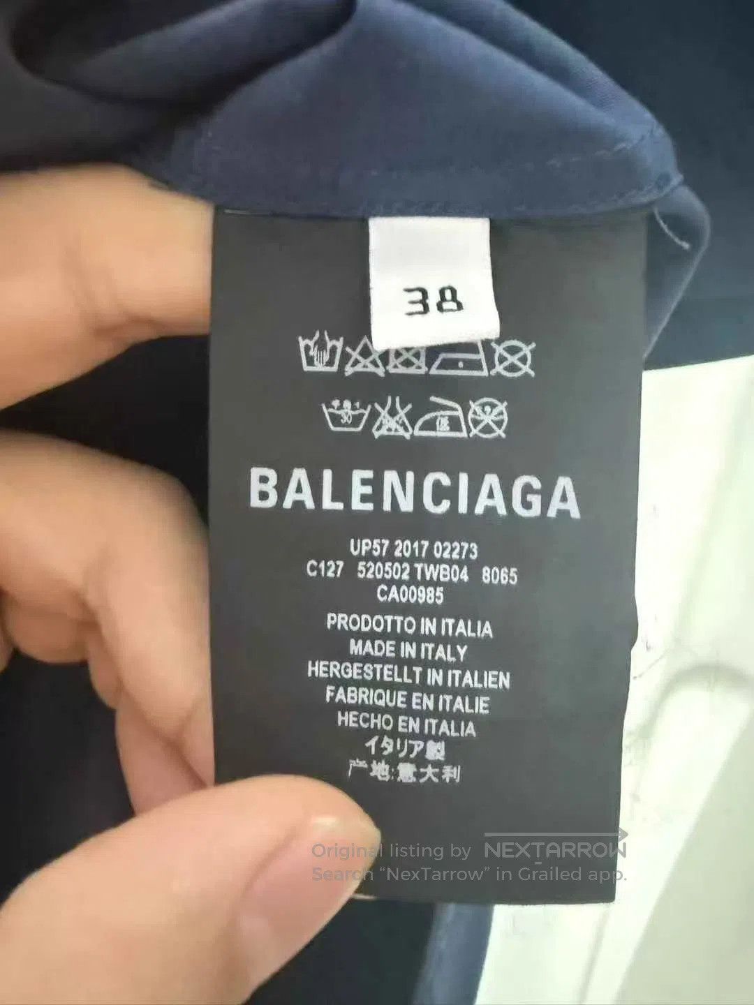 Balenciaga Balenciaga Blue Front and Back Phantom Logo Printed Short Size XS / US 0-2 / IT 36-38 - 4 Thumbnail