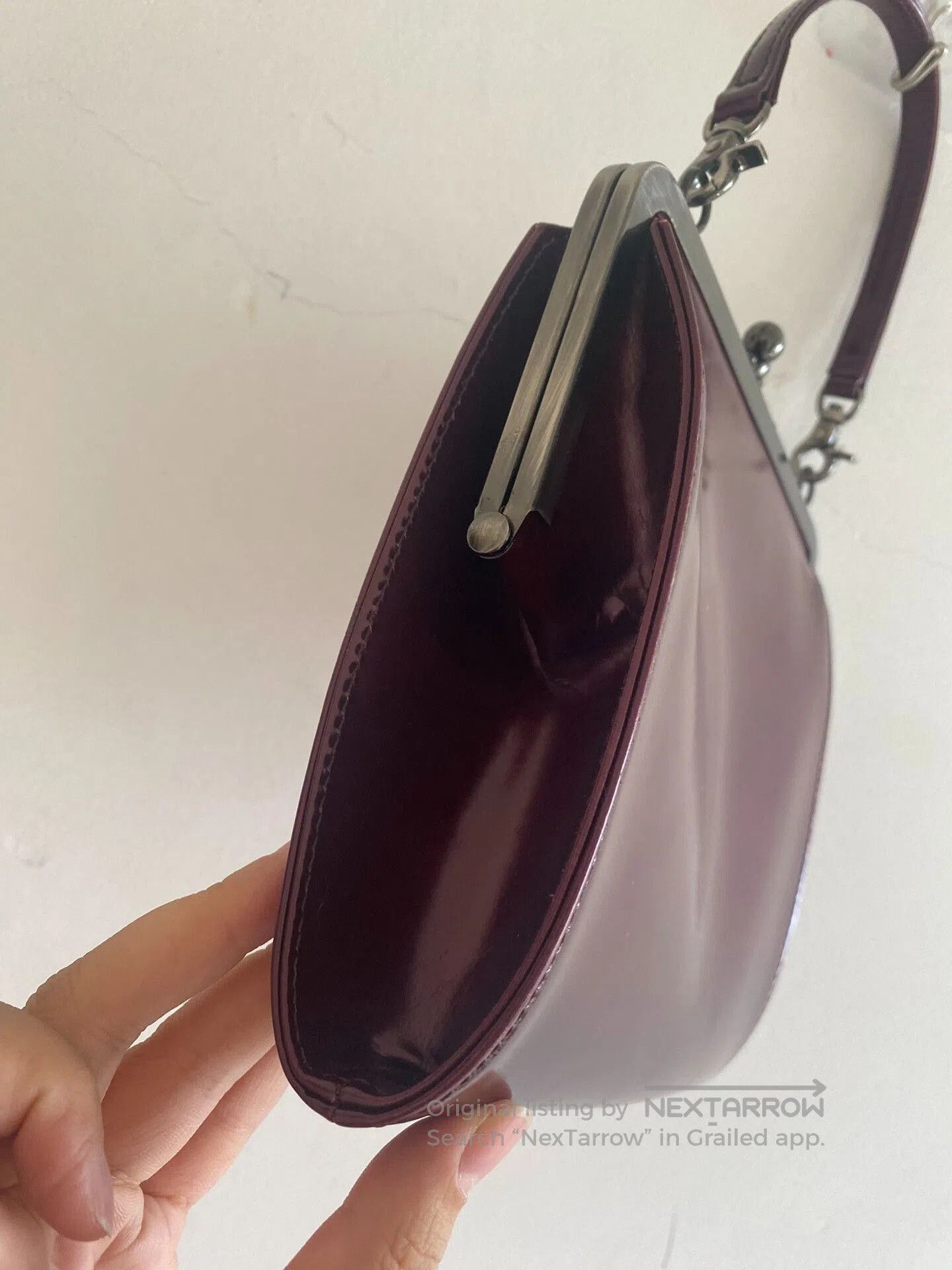 Vivienne Westwood jean paul gaultier burgundy flower handbag. Size ONE SIZE - 6 Thumbnail