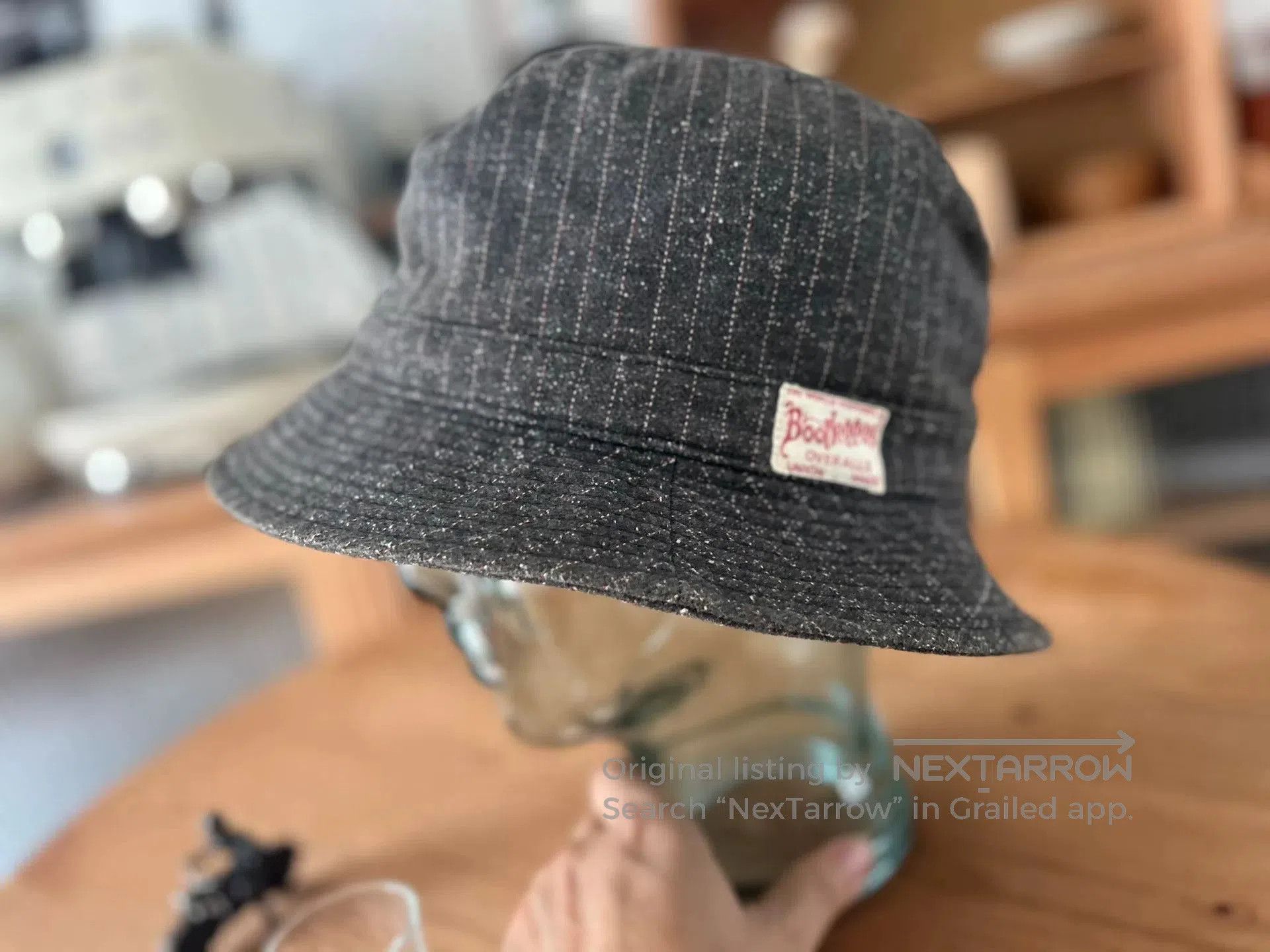 Freewheelers unique gray bucket hat with logo patch. Size ONE SIZE - 1 Thumbnail
