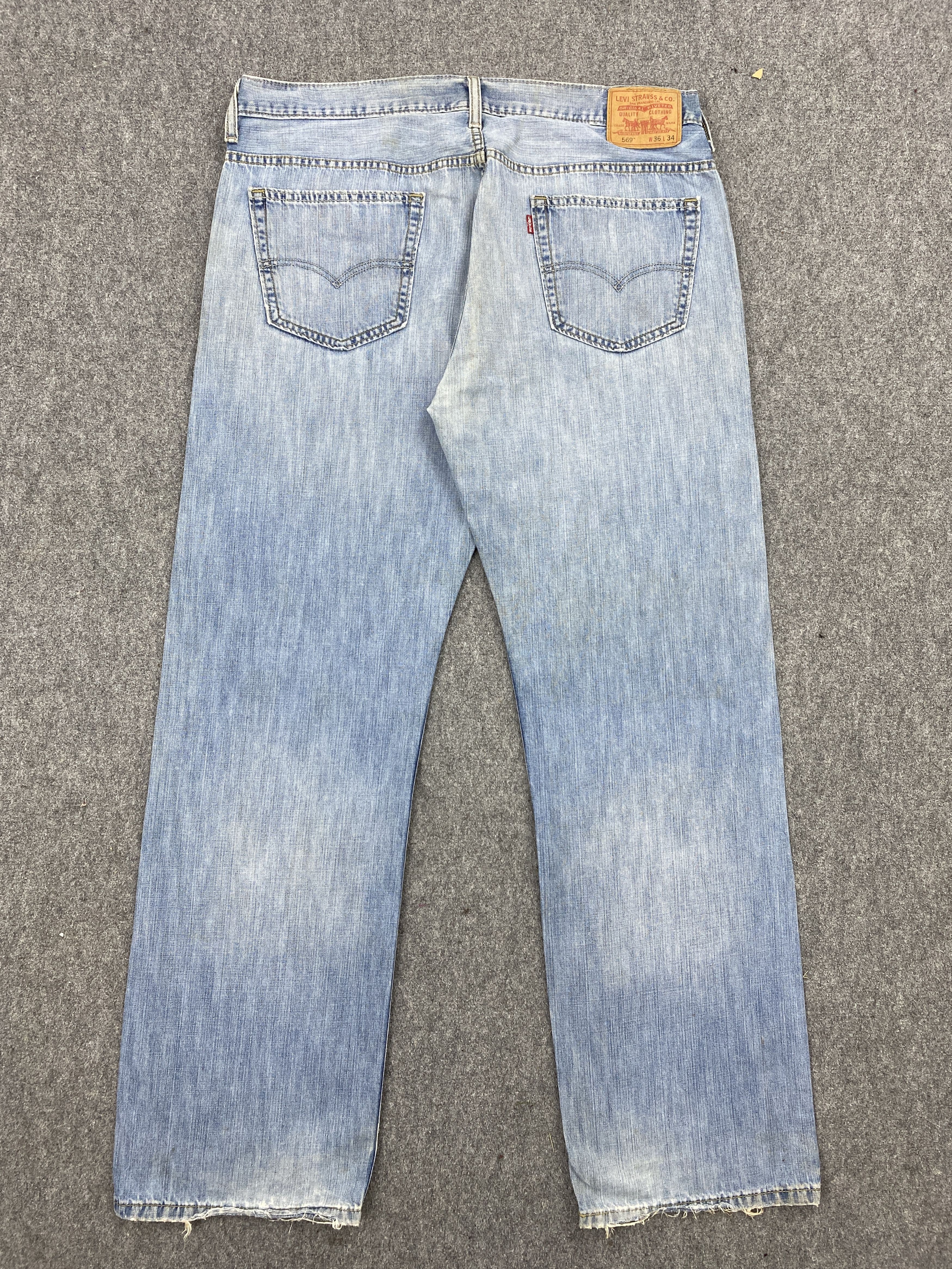 Levi's Vintage Levis 569 Earthtone Blue Jeans DP2341 Size US 36 / EU 52 - 3 Thumbnail