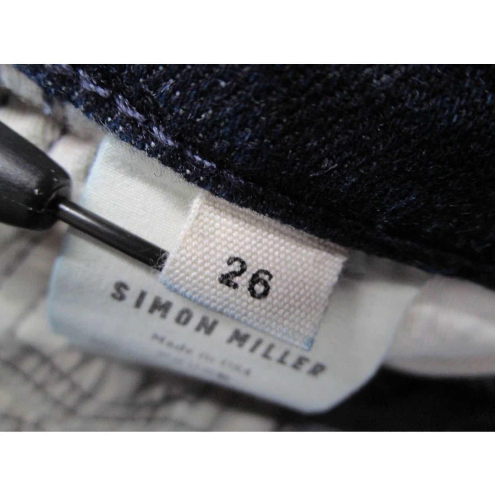 Simon Miller SIMON MILLER Jeans Womens 26 Blue Evant W002 Motorcycle Zip Ankle Denim 26x27 Denim Blue Motorcycle Evant Zip Ankle Skinny Jeans Women 26 Size 26" / US 2 / IT 38 - 4 Thumbnail