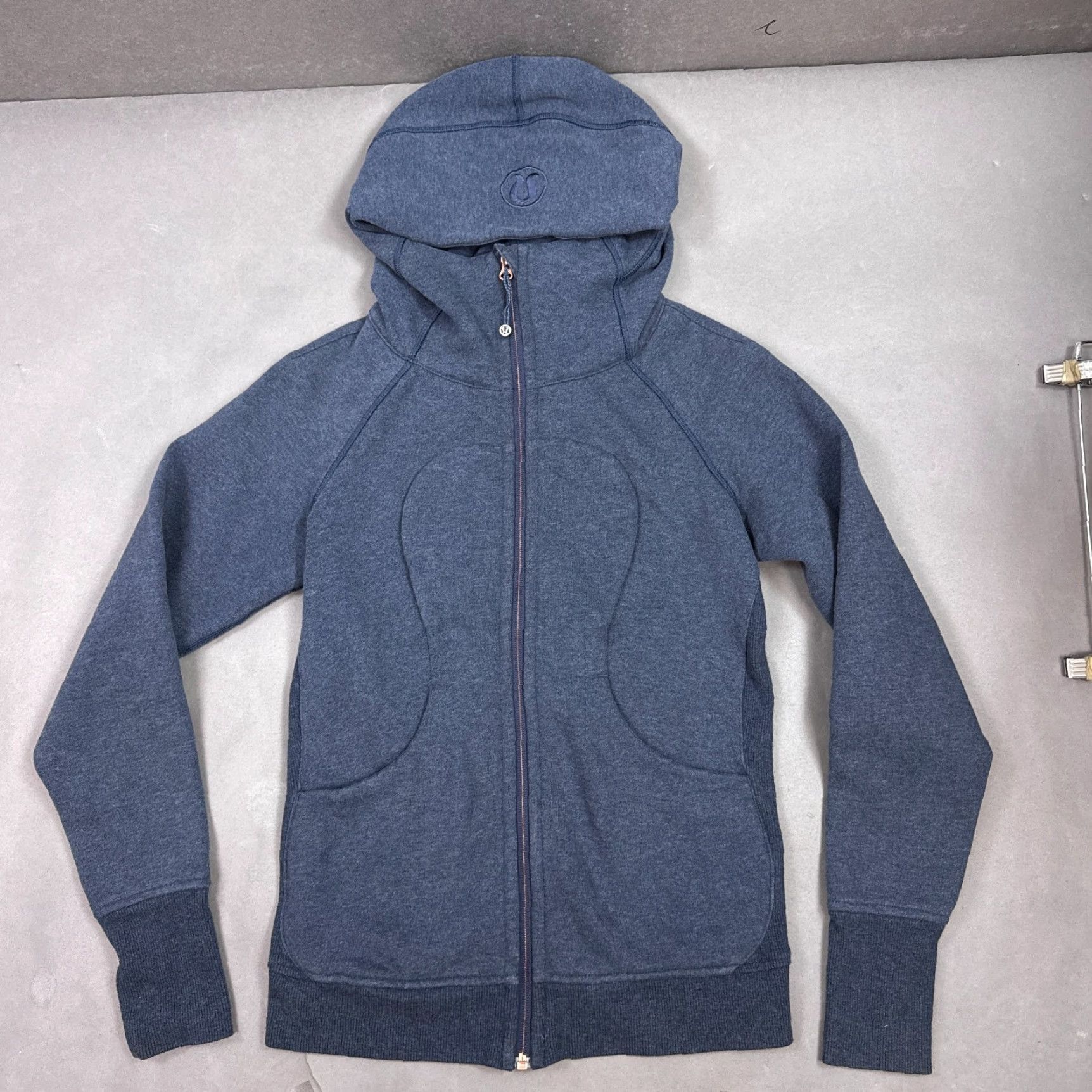 Lululemon Lululemon Scuba Jacket Womens 6 Blue Hooded Full Zip All Seasons Regular Jacket Womens Bloo Size M / US 6-8 / IT 42-44 - 2 Thumbnail