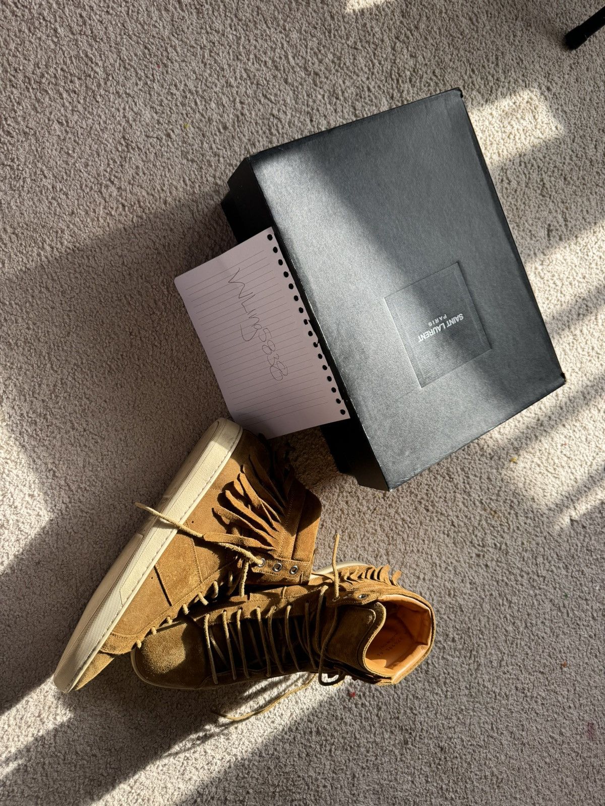Saint Laurent Paris Vinatage Saint Laurent Fringe Trainer sneaker Size US 11 / EU 44 - 10 Thumbnail