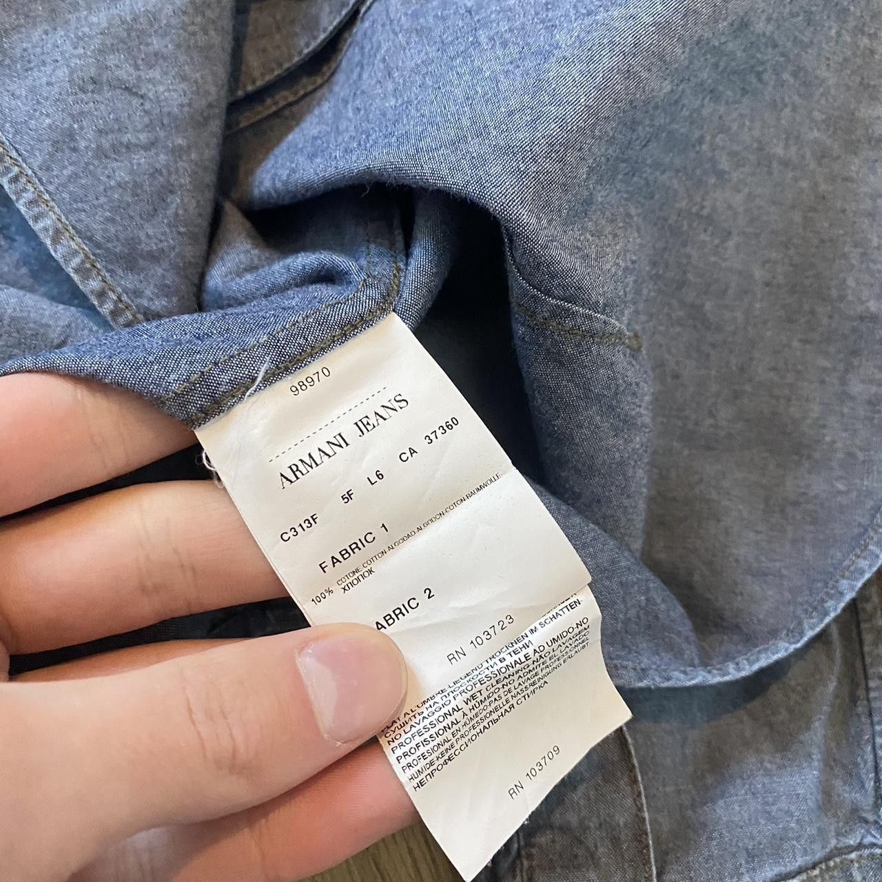 Other Armani Jeans blue button-up shirt Size US M / EU 48-50 / 2 - 5 Thumbnail