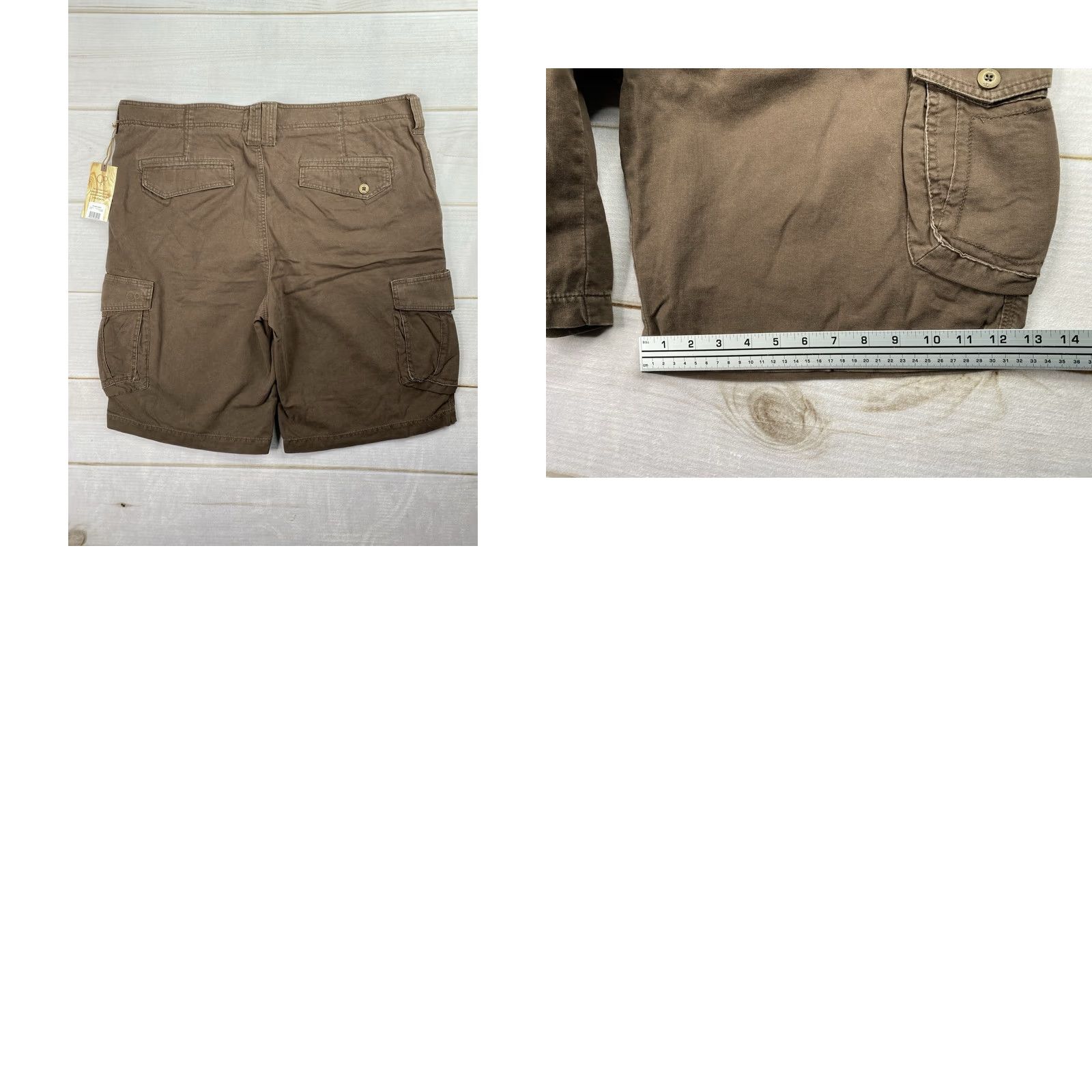Ocean Pacific VINTAGE Ocean Pacific OP Utility Cargo Shorts Mens 42 Brown Beach 90s Size US 42 / EU 58 - 8 Thumbnail