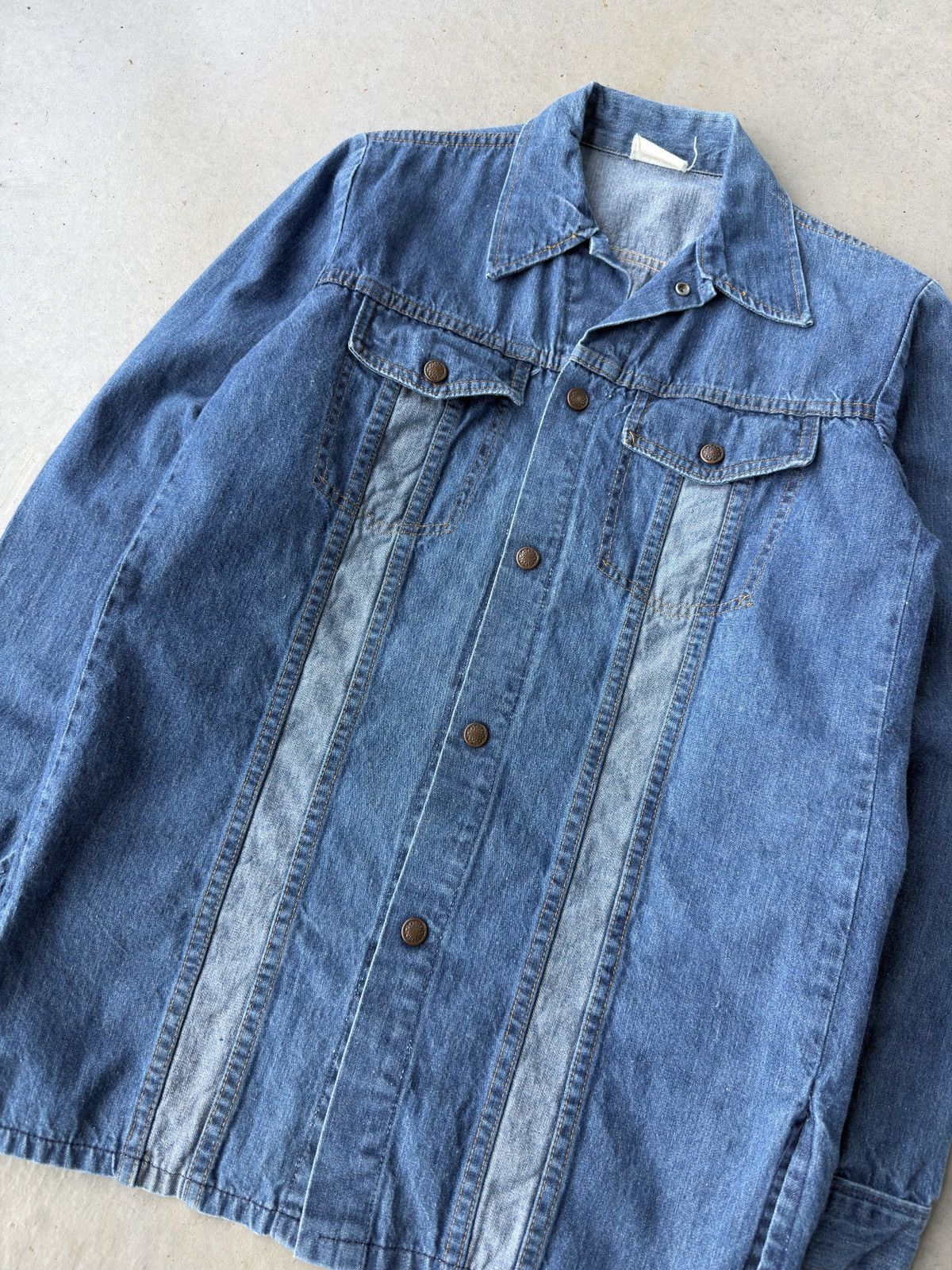 Vintage Vintage 80s Denim Western Button Up Shirt Size US L / EU 52-54 / 3 - 3 Thumbnail