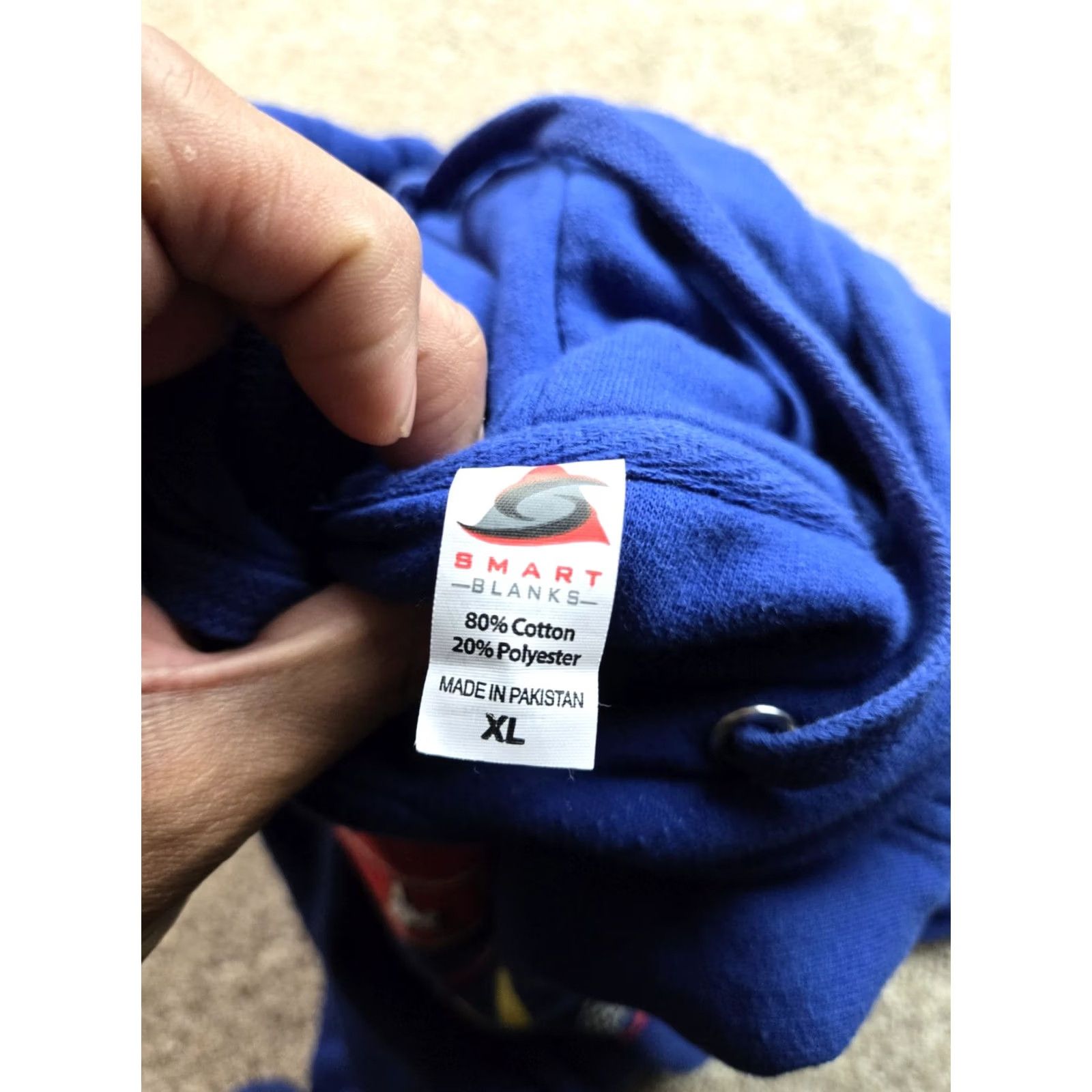Vintage Bad Bunny Most Wanted Tour Hoodie Mens XL Blue Monaco Grand Prix Long Sleeve Crew Neck Hooded Graphic Print Pullover Size US XL / EU 56 / 4 - 5 Thumbnail