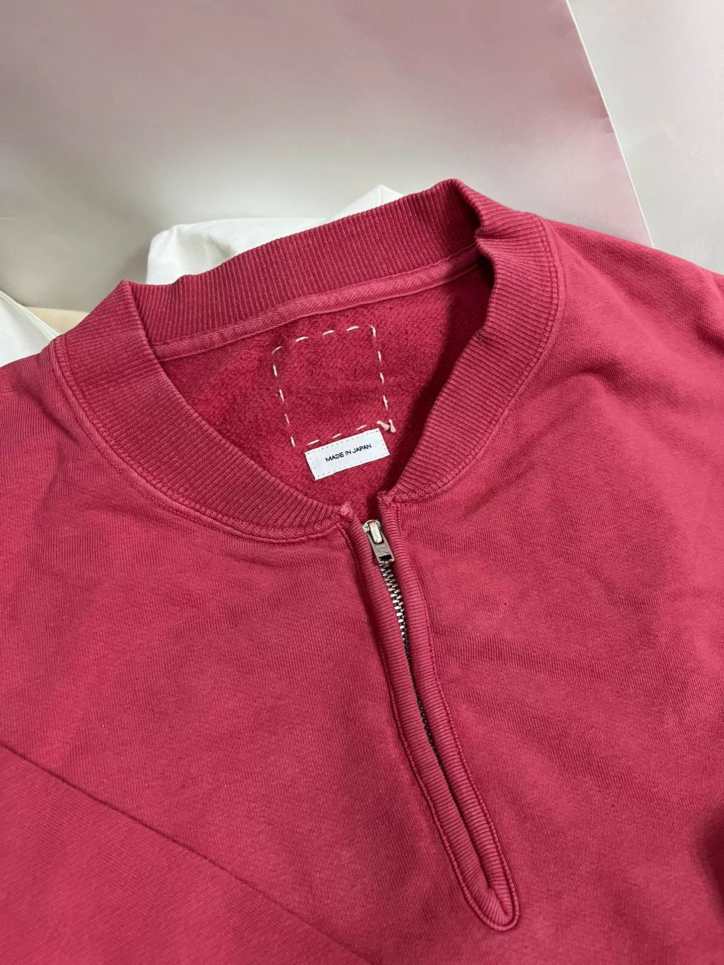 Visvim VISVIM 26SS MONDO HENLEY ZIP S/S DMGD RED 5 Size US XXL / EU 58 / 5 - 2 Thumbnail