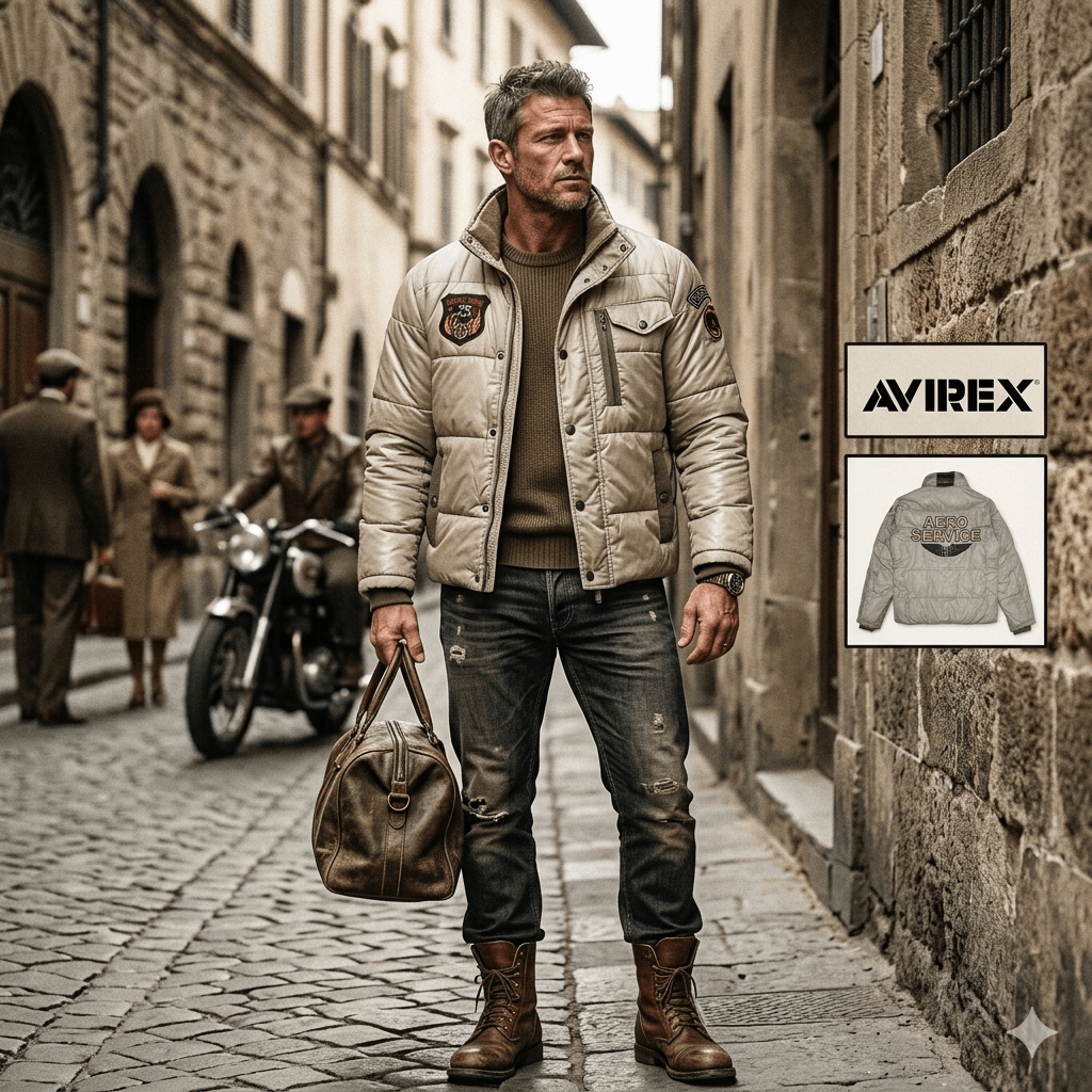 Avirex Vintage Avirex Military USAF Aero Service Down Puffer Jacket Size US M / EU 48-50 / 2 - 1 Thumbnail