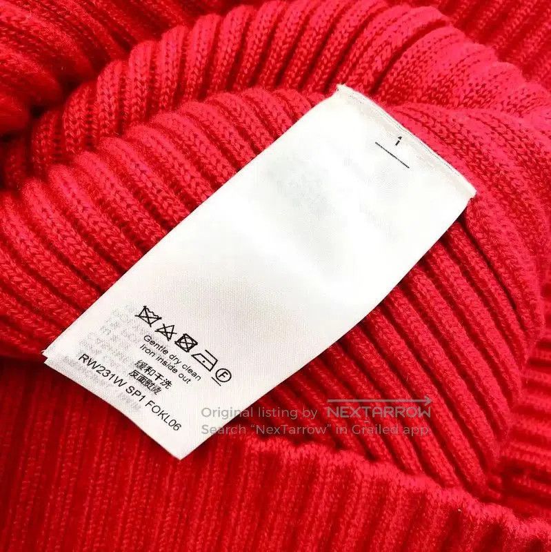 Louis Vuitton Louis Vuitton Red Cashmere Knit Sweater . Size S / US 4 / IT 40 - 4 Thumbnail