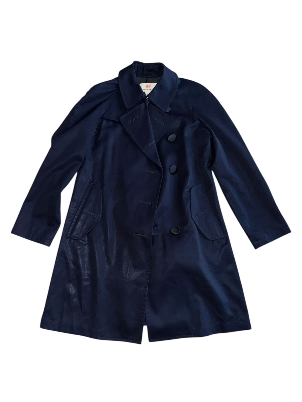 Comme des Garcons × H&M H&M X CDG COMME DES GARCONS TRENCH COST NAVY Size S / US 4 / IT 40 - 10 Thumbnail