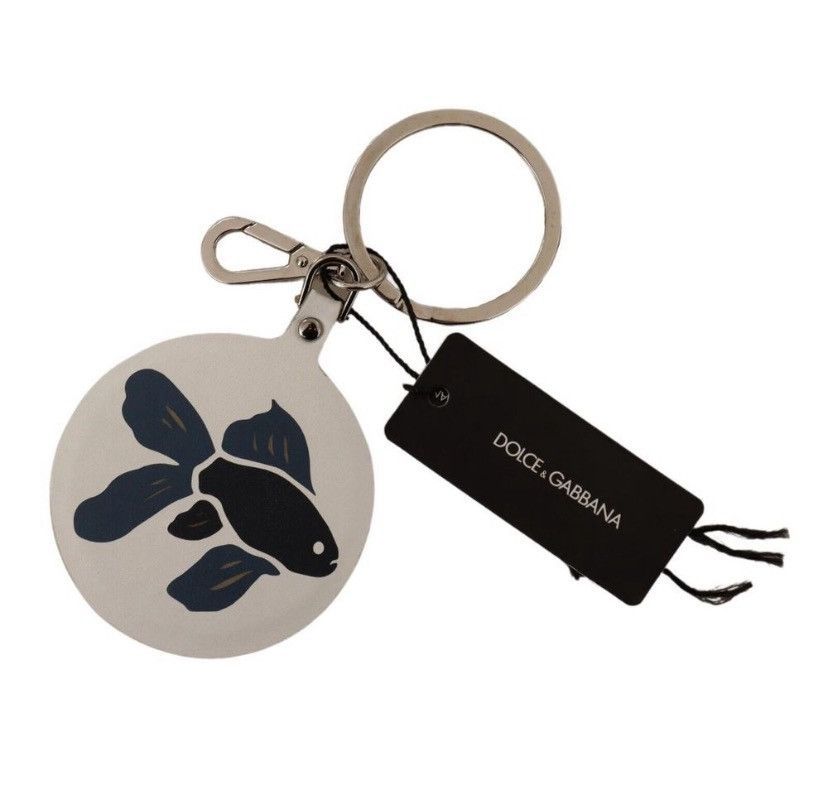 Dolce & Gabbana Dolce & Gabbana White Fish Keychain Size ONE SIZE - 2 Thumbnail
