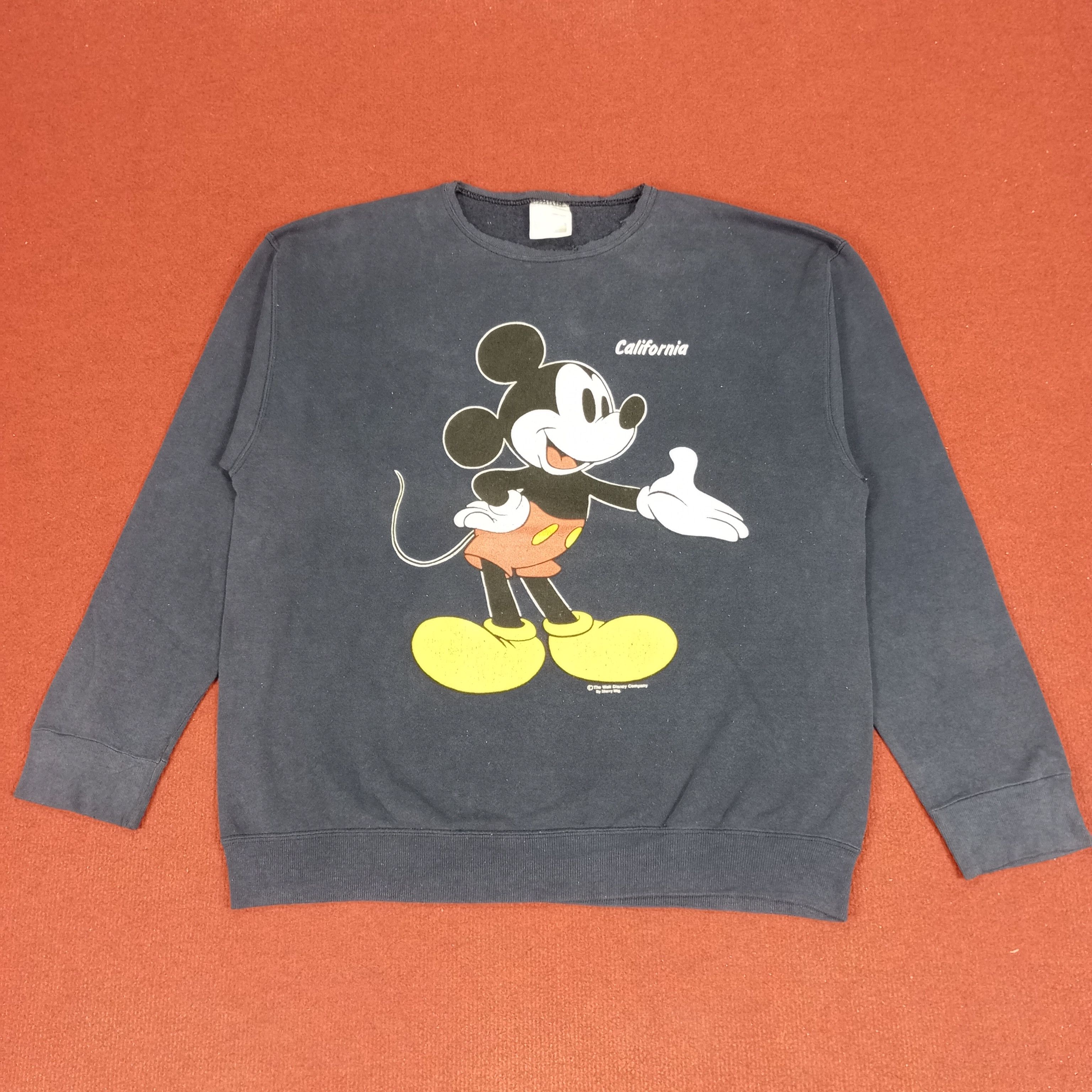 Disney × Mickey Mouse × Vintage Mickey Mouse California Distressed Disney Sweatshirt Size US L / EU 52-54 / 3 - 1 Thumbnail