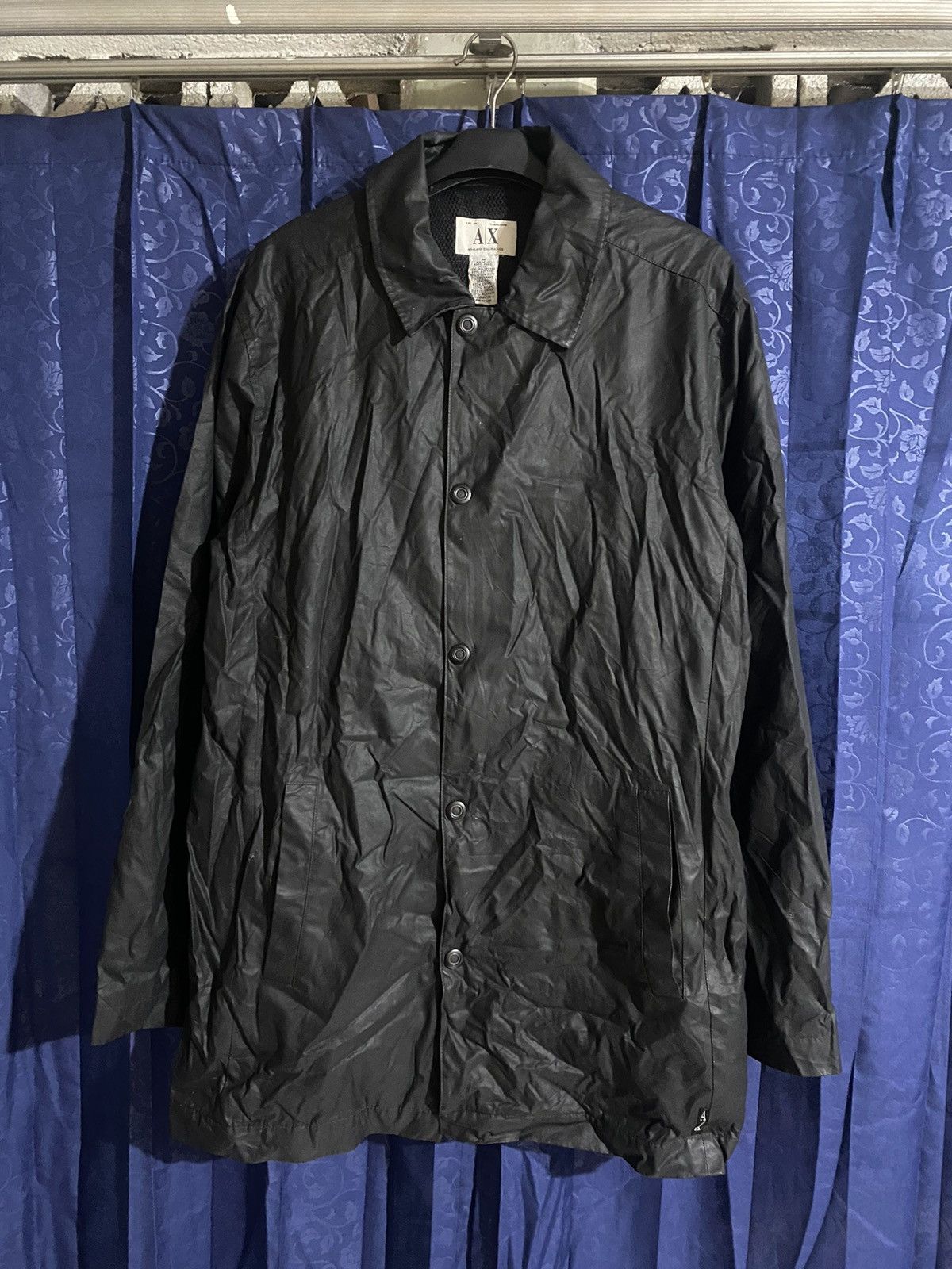 Designer × Other 🔥LEATHER JACKET BY ARMANI EXHANGE🔥 Size US M / EU 48-50 / 2 - 1 Thumbnail