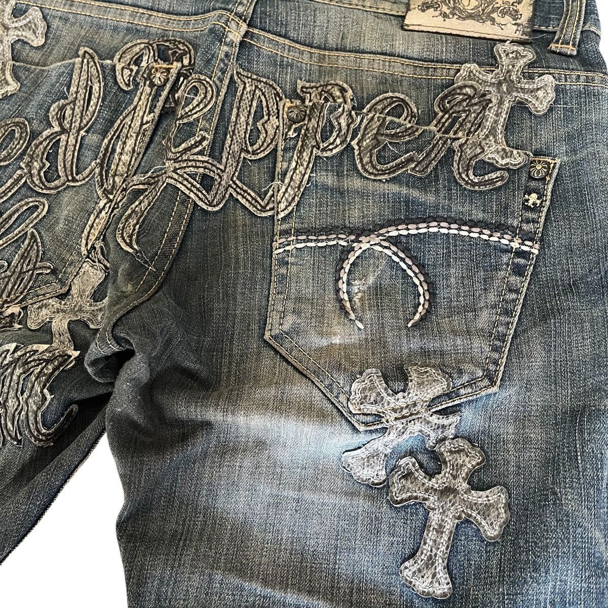 If Six Was Nine Redpapper Cross Patch Jeans Japanese Ifsixwasnine LGB style Size US 32 / EU 48 - 4 Thumbnail